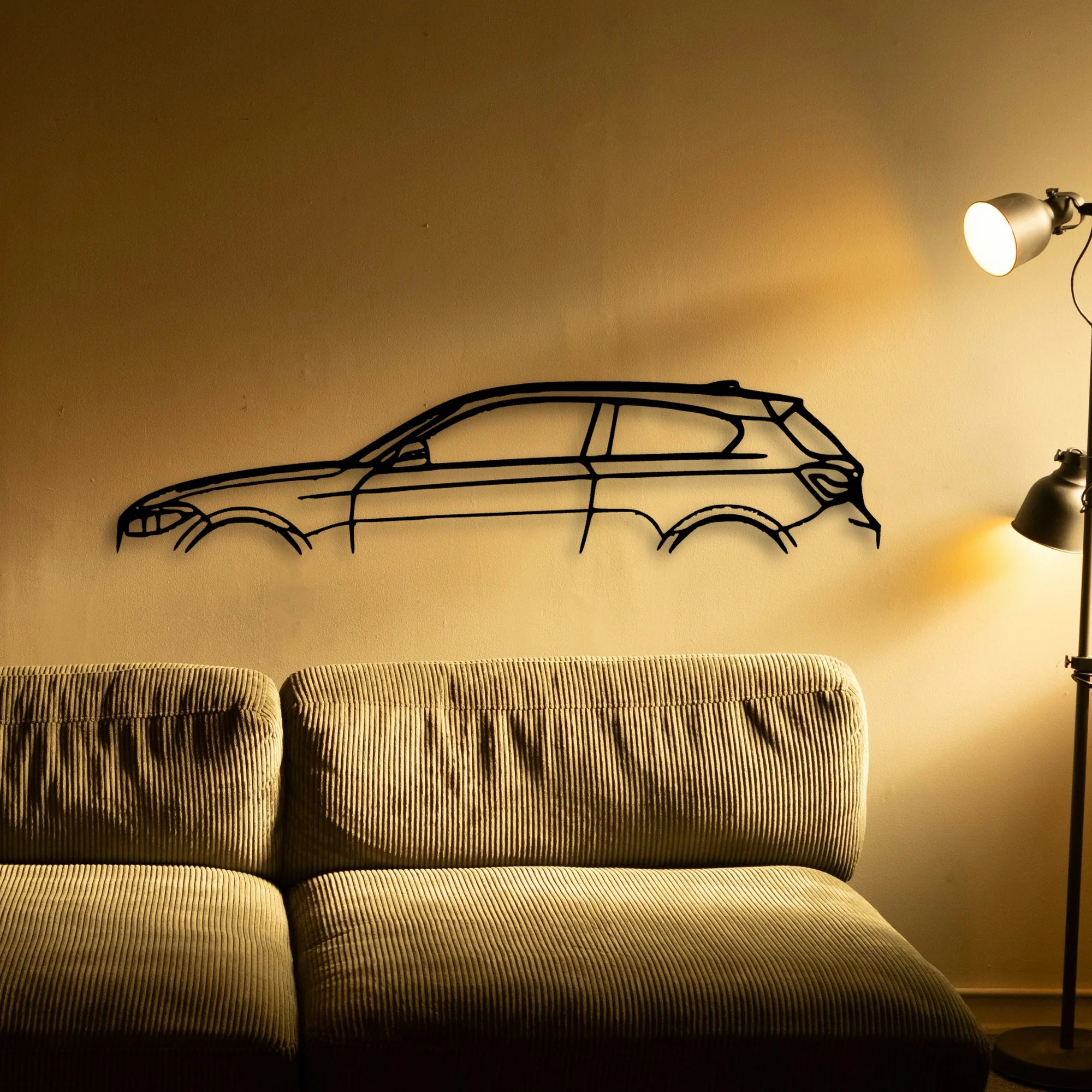 M140 2017 Classic Silhouette Metal Wall Art - Tinvibe
