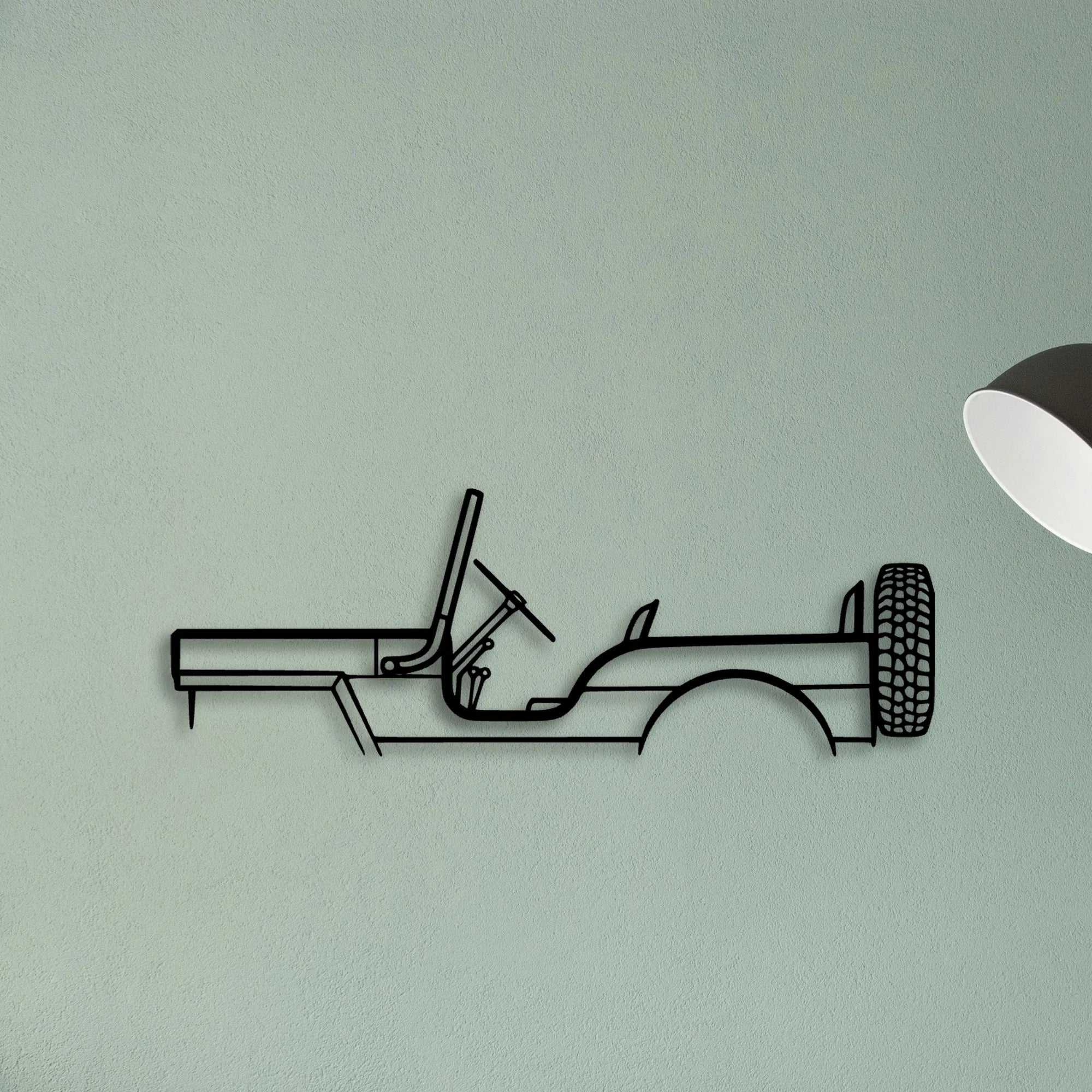M38 1957 Classic Silhouette Metal Wall Art - Tinvibe