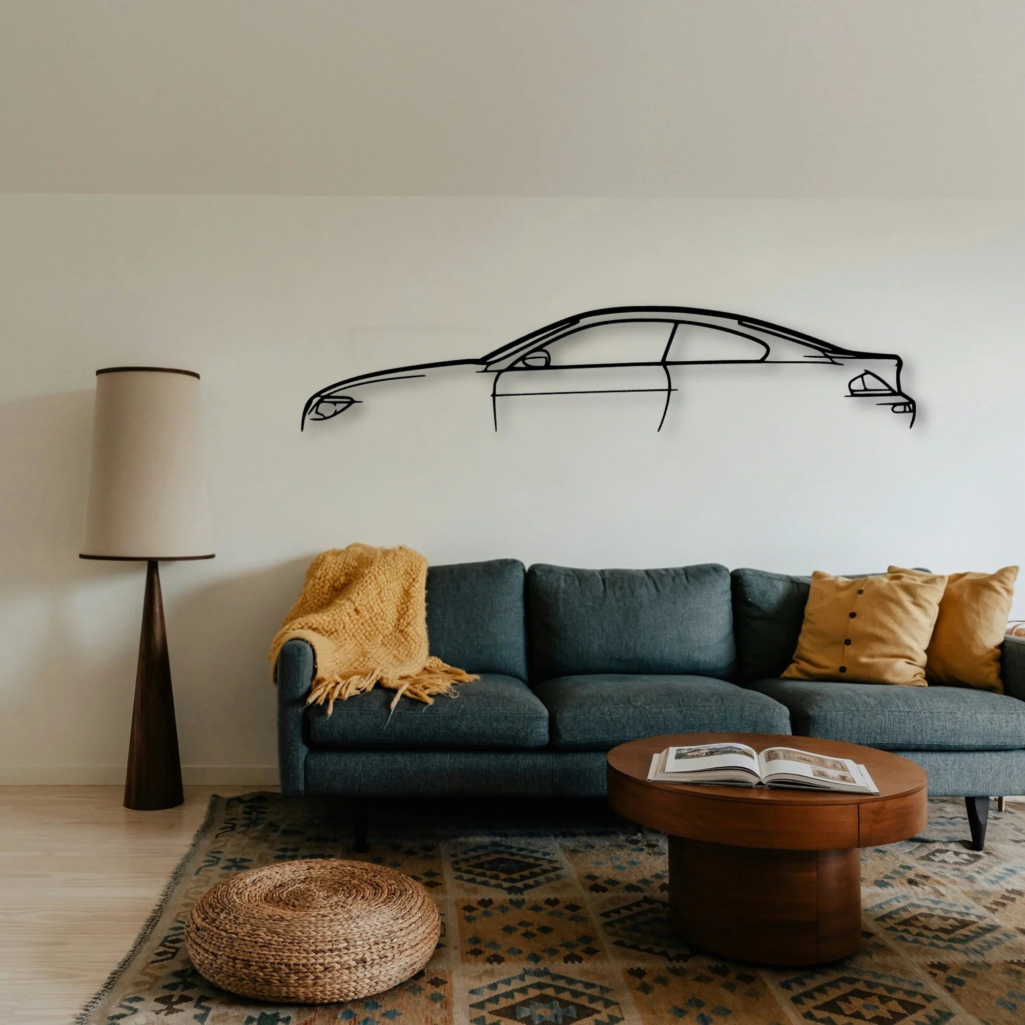 M6 E63 Classic Silhouette Metal Wall Art - Tinvibe