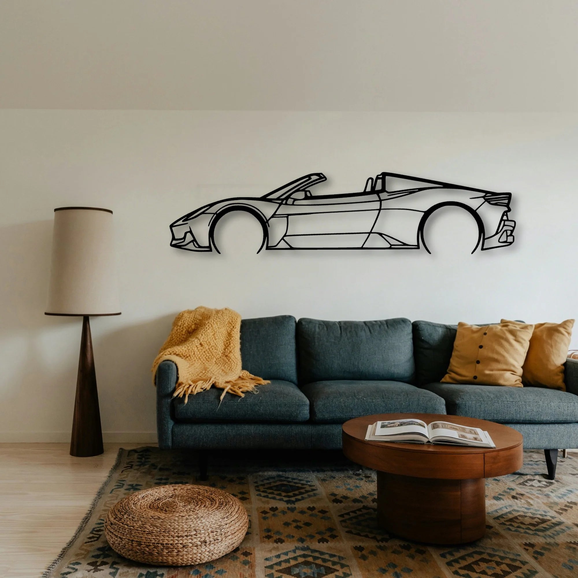 MC20 Cielo Classic Silhouette Metal Wall Art - Tinvibe