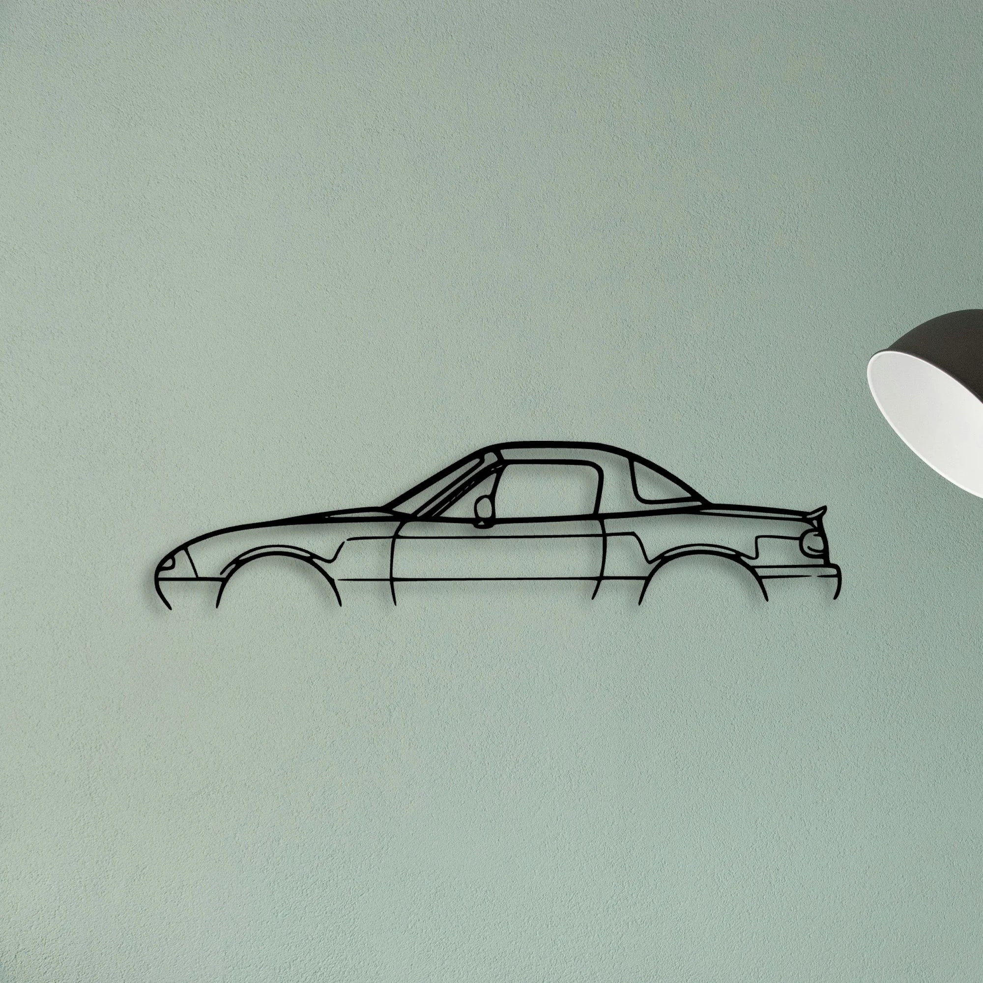 MX 5 1992 Classic Silhouette Metal Wall Art - Tinvibe