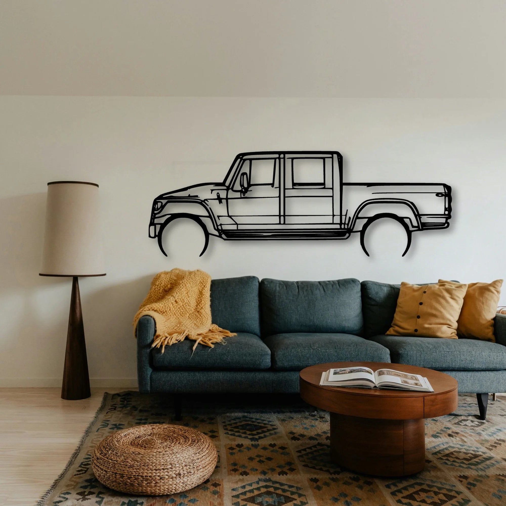 MXT Classic Silhouette Metal Wall Art - Tinvibe