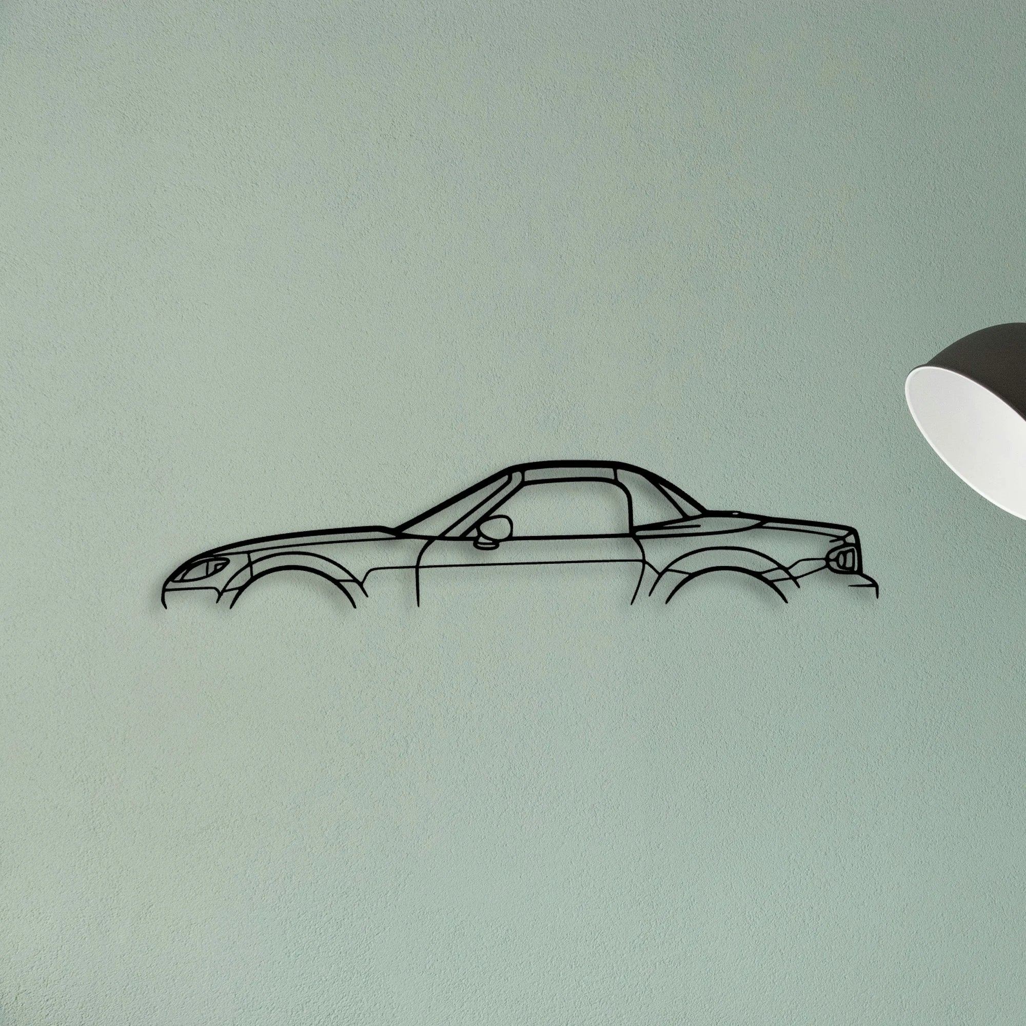 MX 5 2015 Classic Silhouette Metal Wall Art - Tinvibe