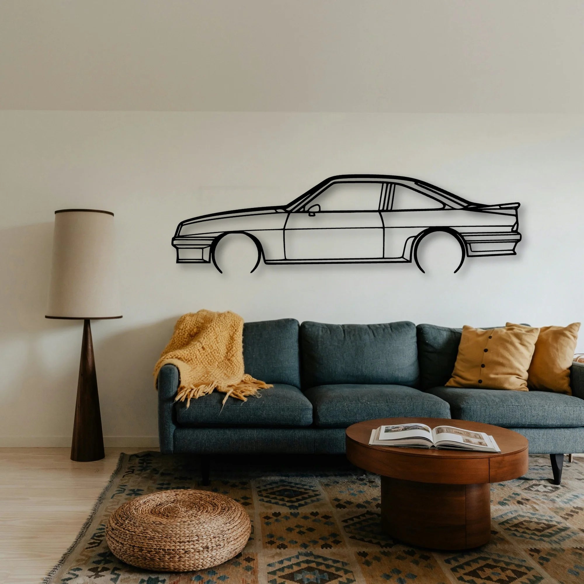 Manta GSI 1988 Classic Silhouette Metal Wall Art - Tinvibe