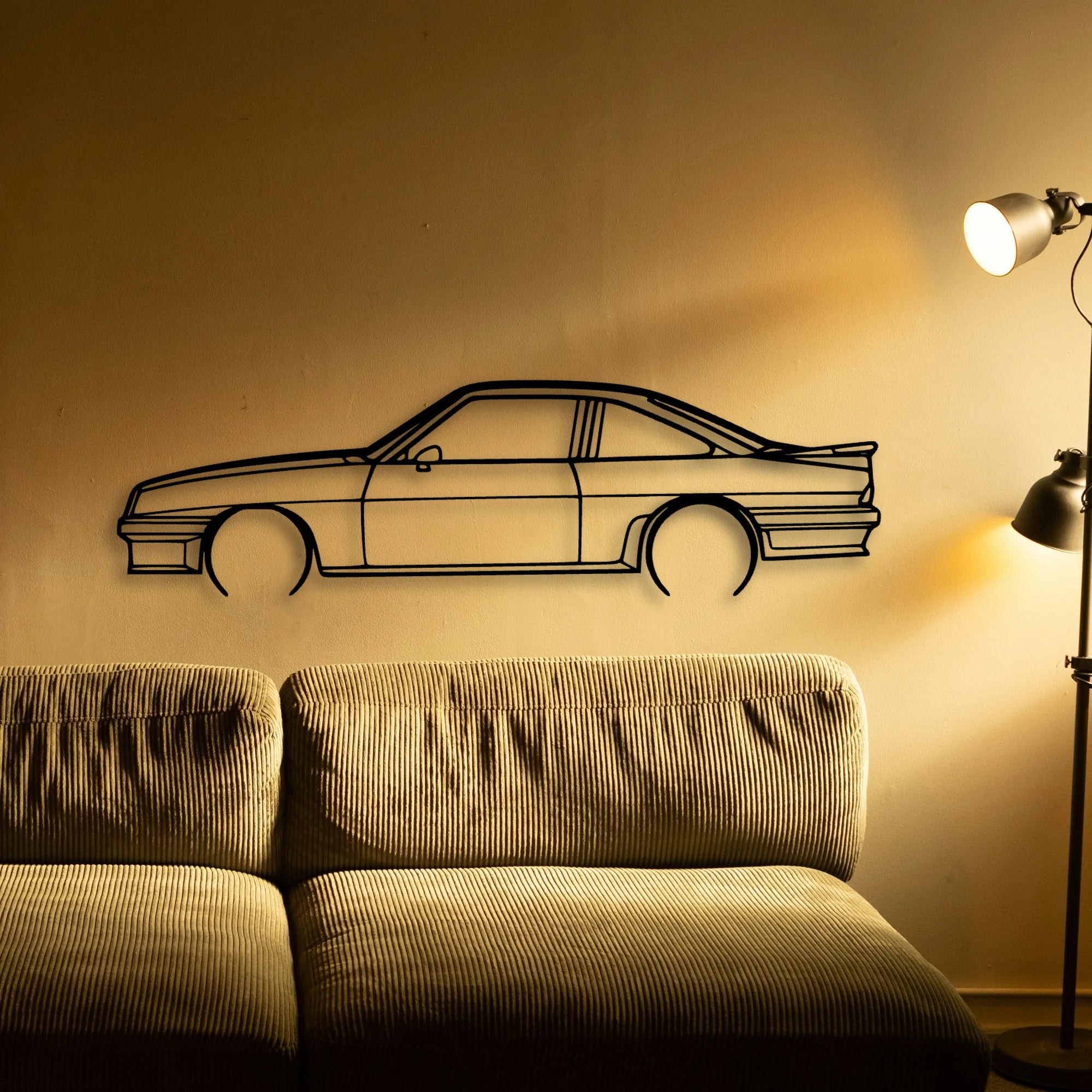 Manta GSI 1988 Classic Silhouette Metal Wall Art - Tinvibe