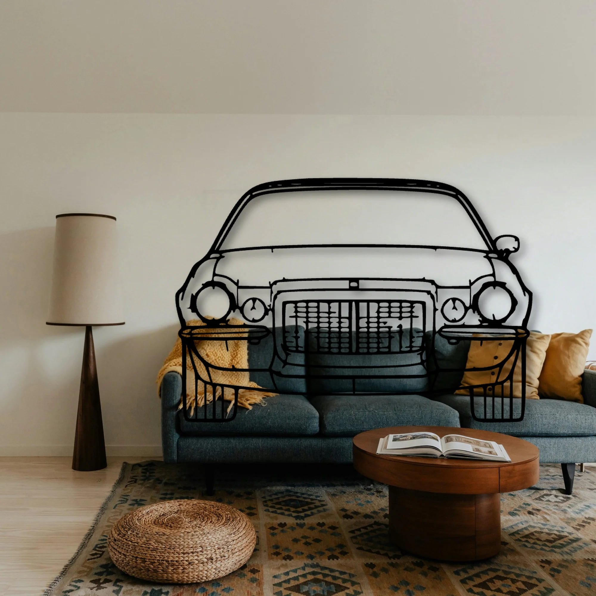 Maro Z28 1972 Classic Silhouette Metal Wall Art - Tinvibe