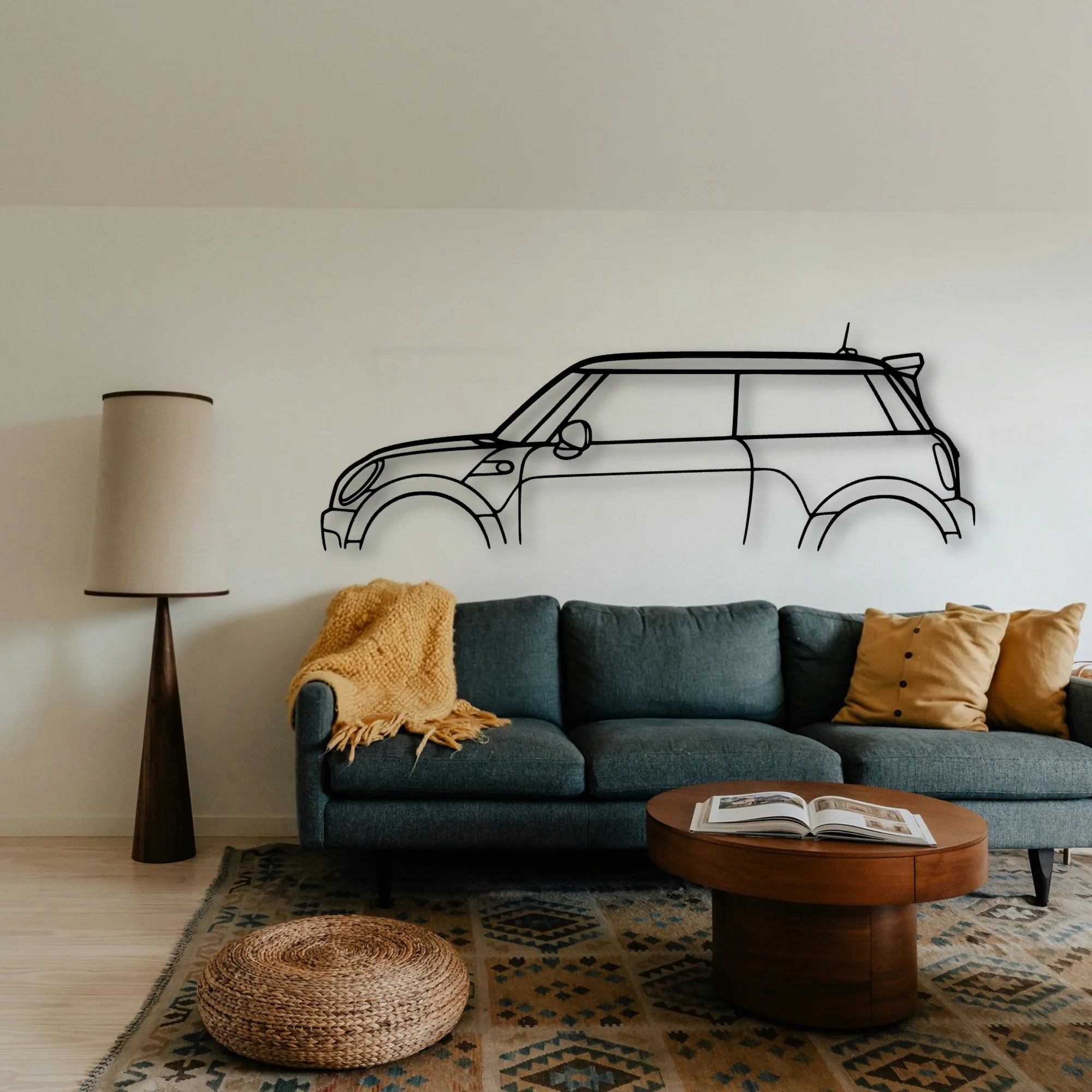 Mini GP2 2013 Classic Silhouette Metal Wall Art - Tinvibe