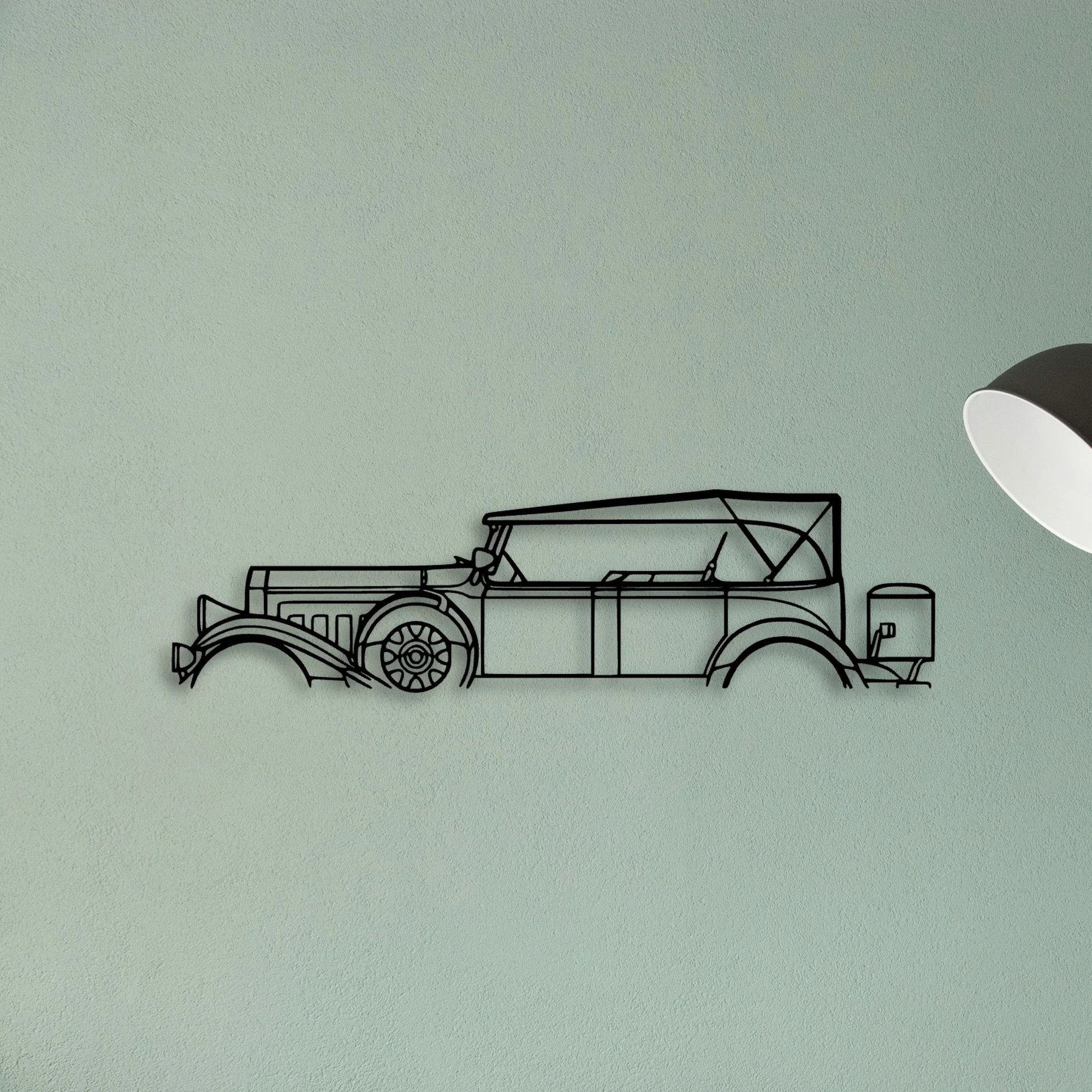 Model 43 1931 Classic Silhouette Metal Wall Art - Tinvibe