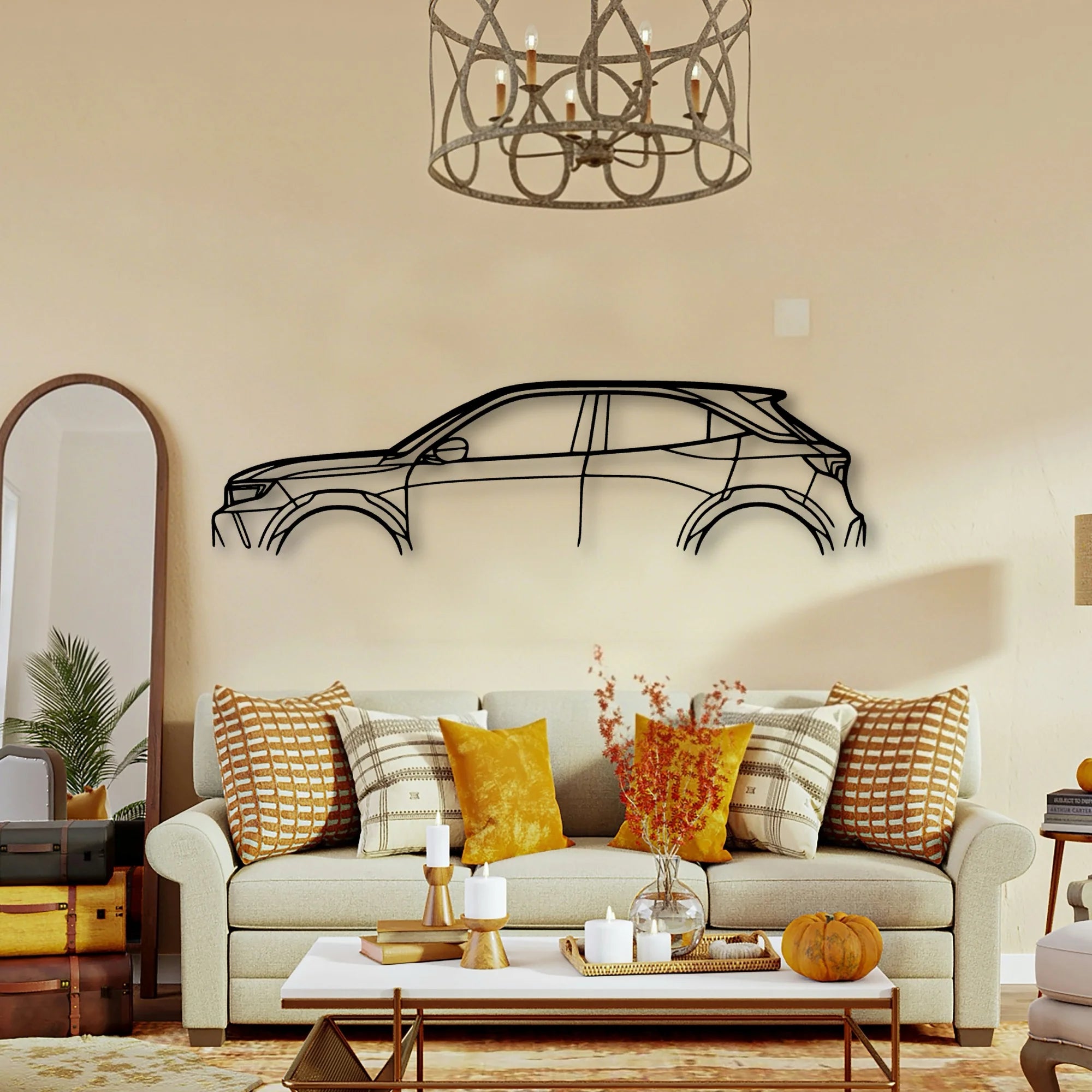 Mokka 2022 Classic Silhouette Metal Wall Art - Tinvibe