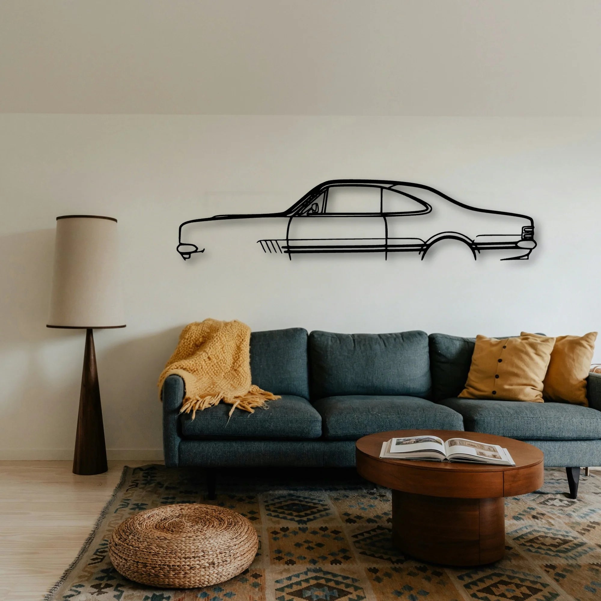 Monaro GTS 350 1969 Classic Silhouette Metal Wall Art - Tinvibe