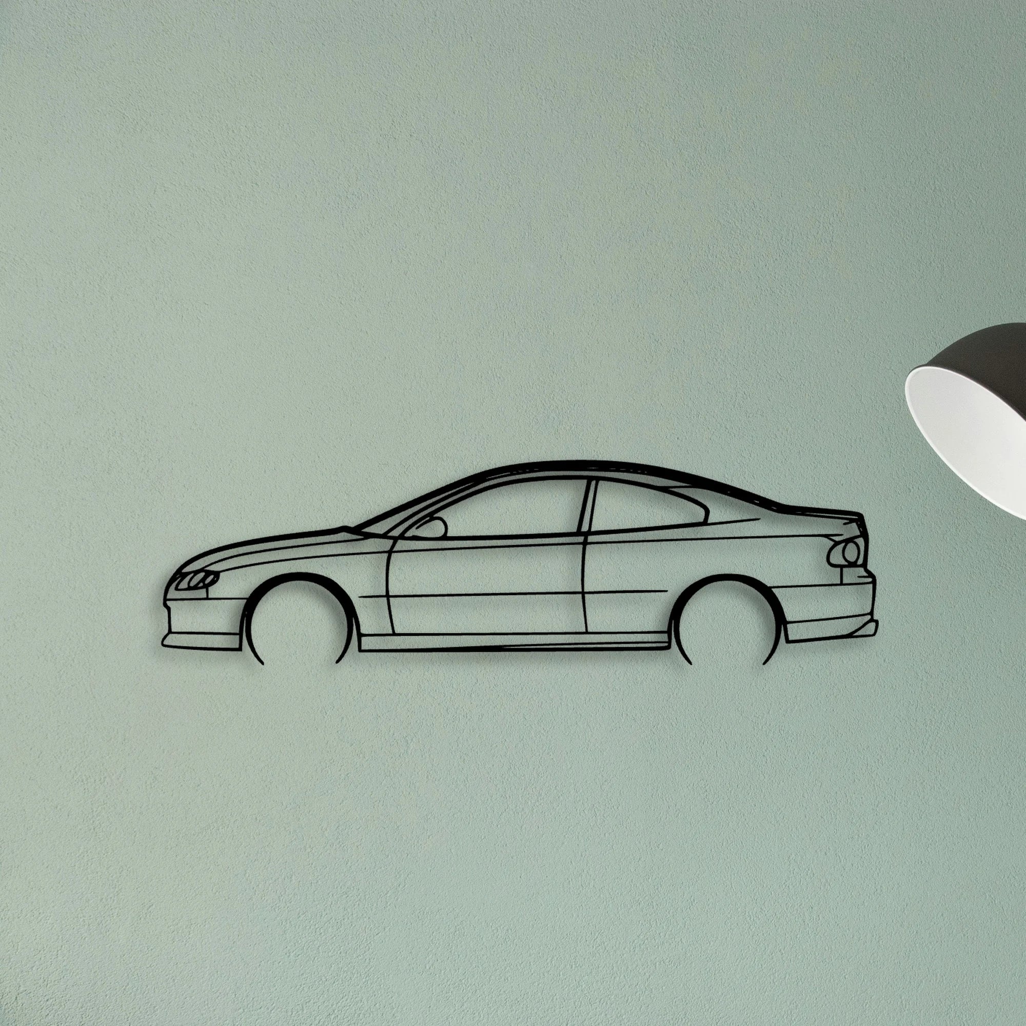 Monaro V8 Classic Silhouette Metal Wall Art - Tinvibe