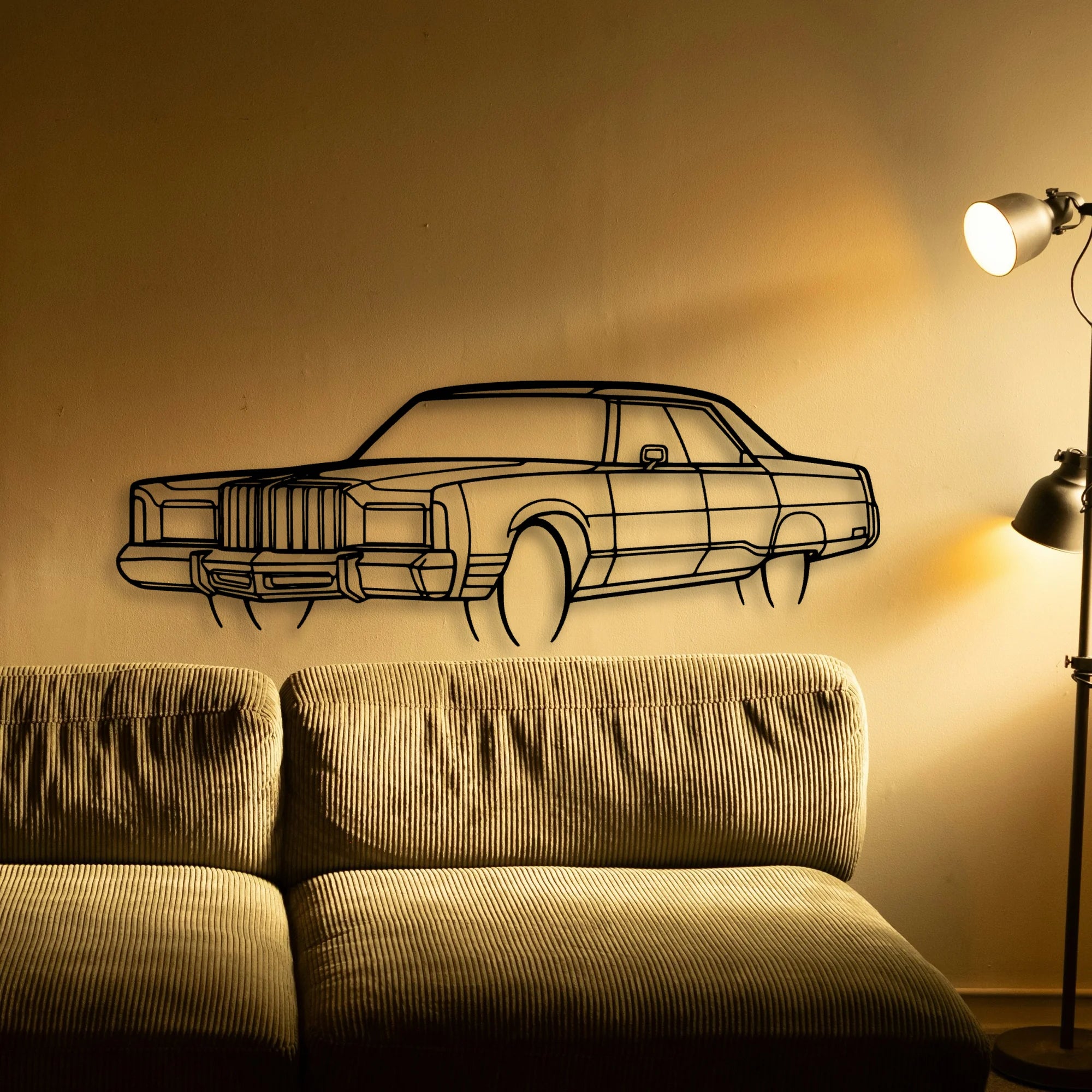 NEW Yorker 1978 Angle Classic Silhouette Metal Wall Art - Tinvibe