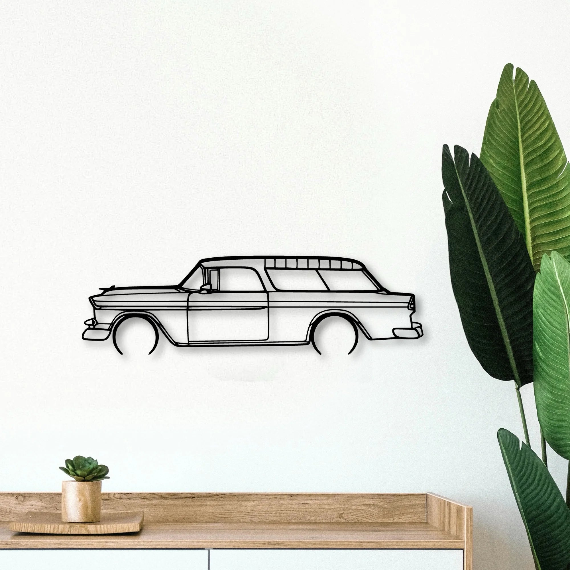 Nomad 1955 Classic Silhouette Metal Wall Art - Tinvibe