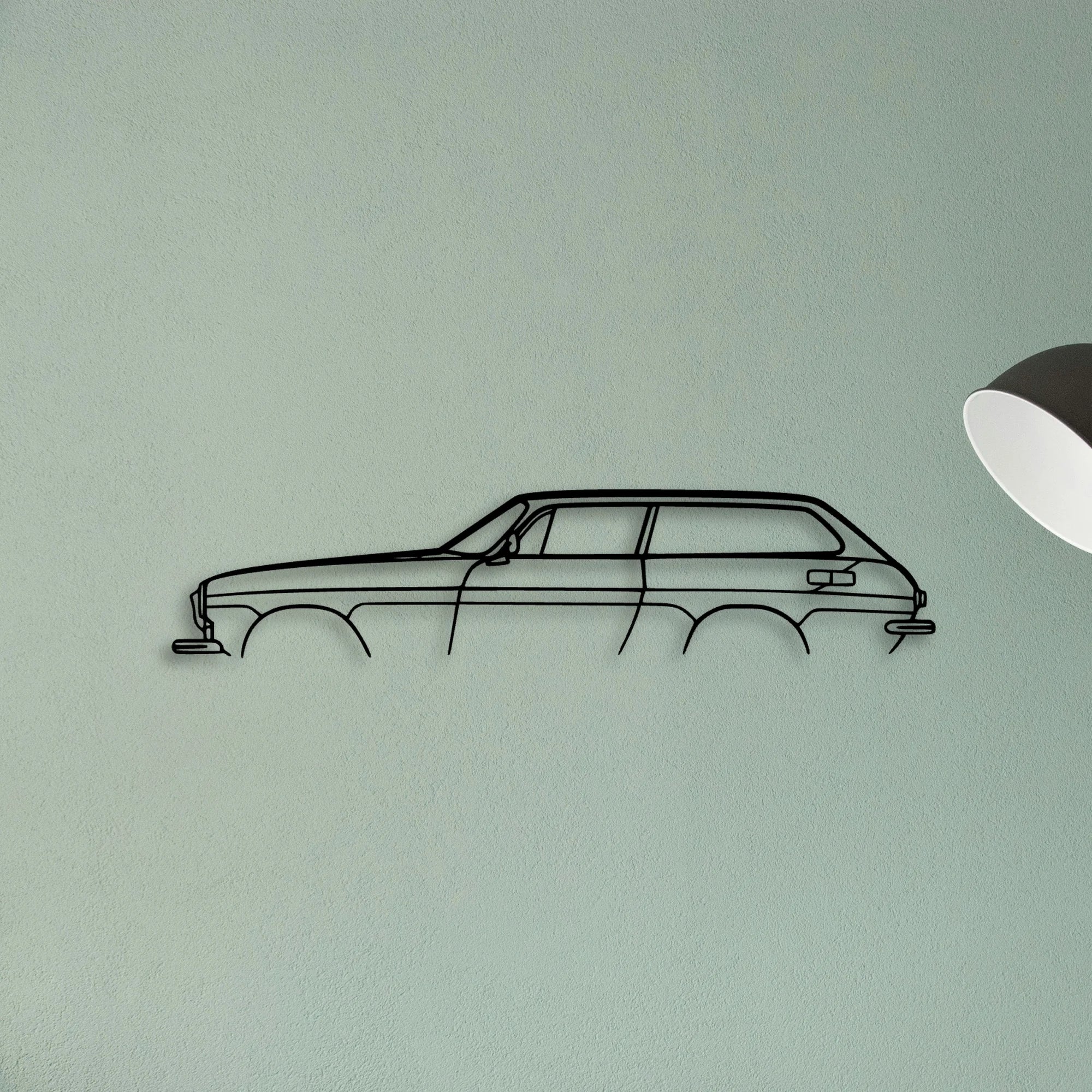 P1800 ES 1972 Classic Silhouette Metal Wall Art - Tinvibe