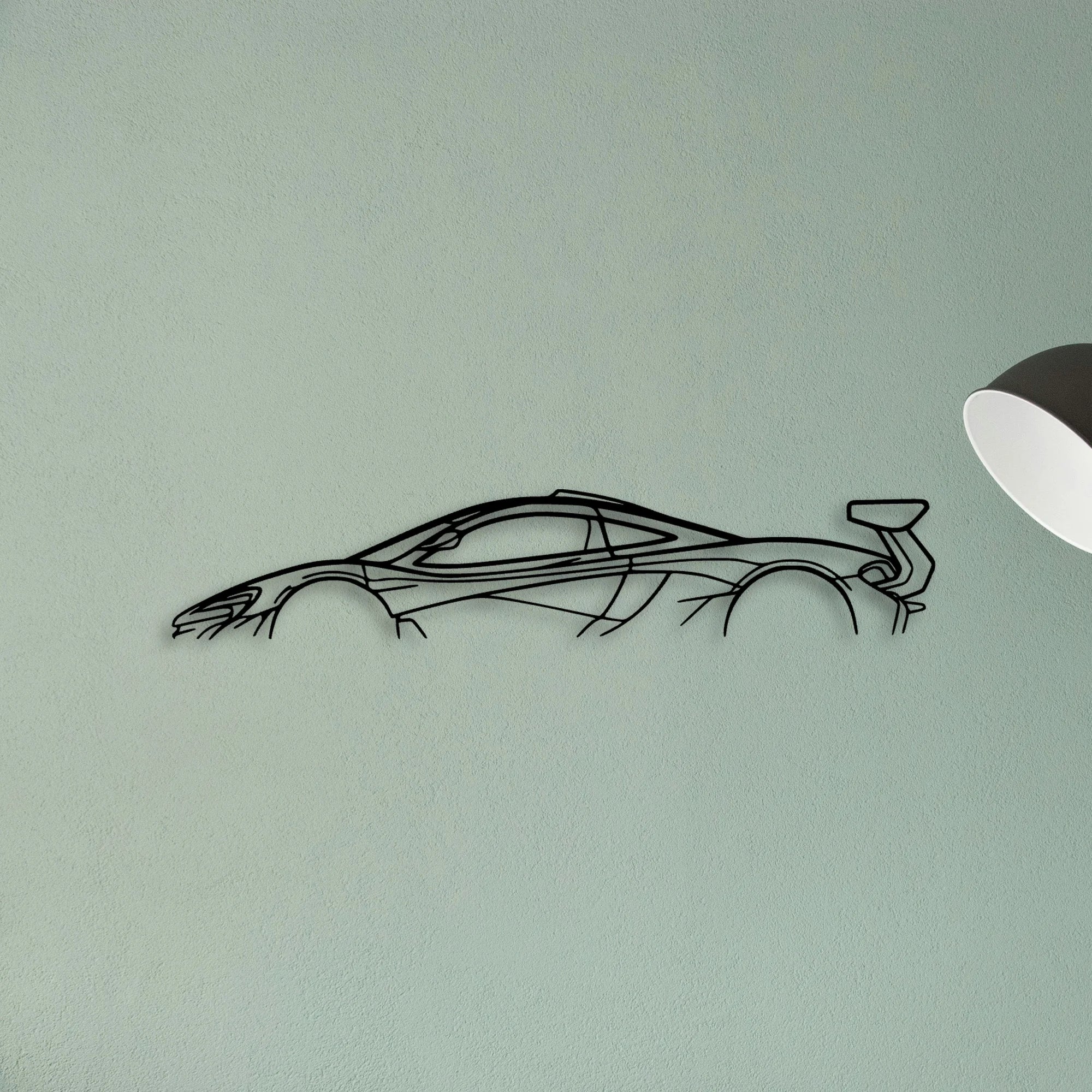 P1 GTR 2015 Classic Silhouette Metal Wall Art - Tinvibe