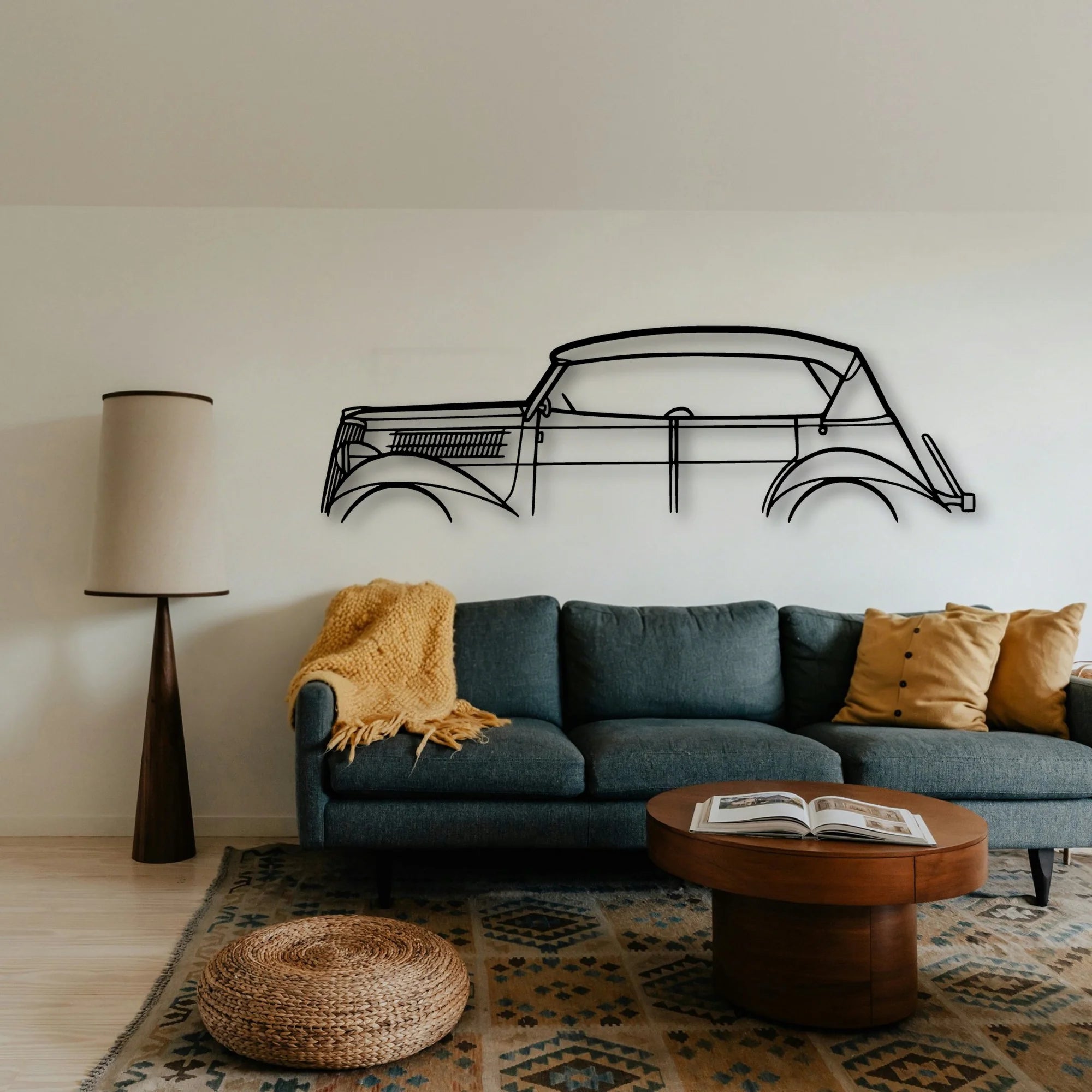 Phaeton 1930 Classic Silhouette Metal Wall Art - Tinvibe