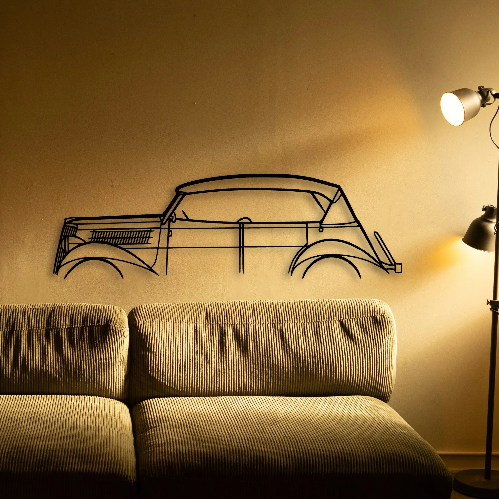 Phaeton 1930 Classic Silhouette Metal Wall Art - Tinvibe