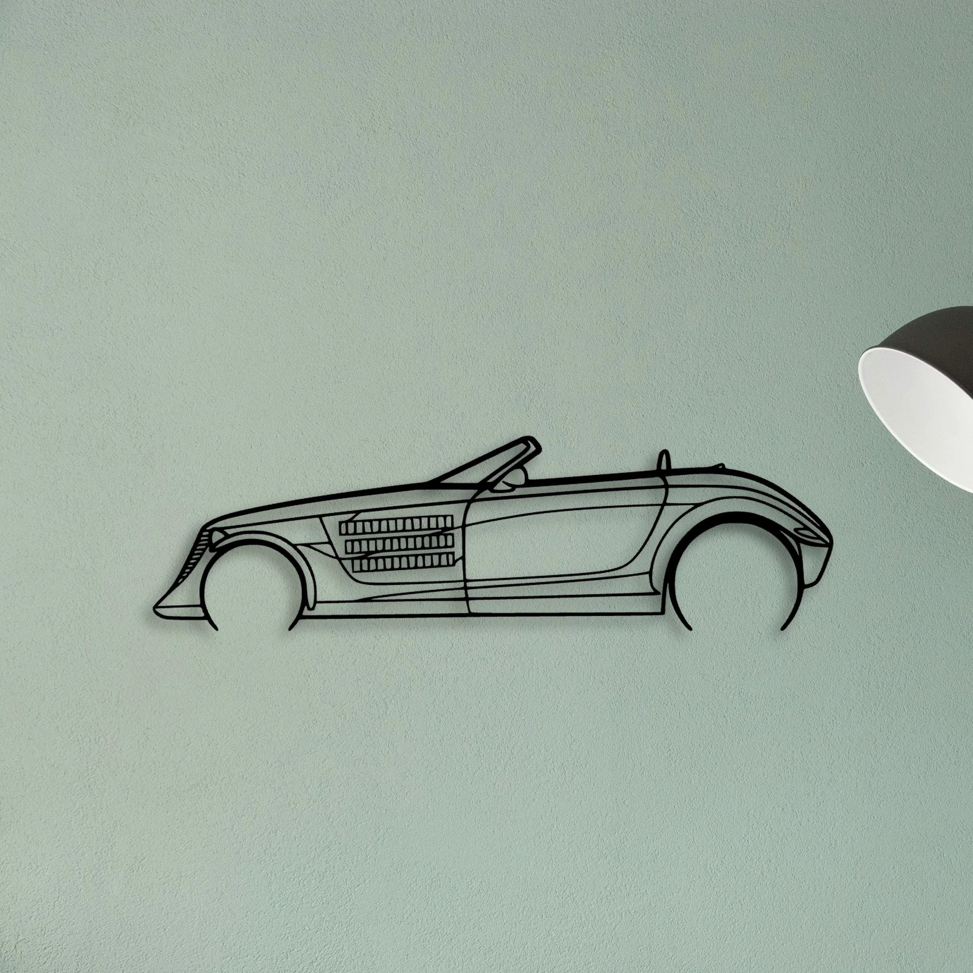 Prowler Classic Silhouette Metal Wall Art - Tinvibe