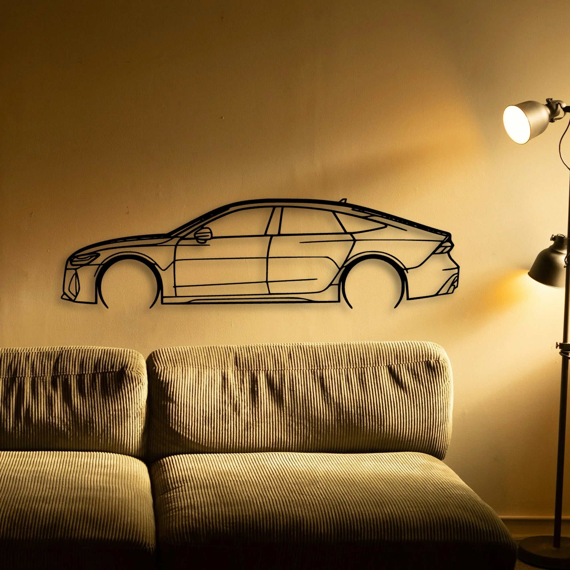 RS7 MK2 Classic Silhouette Metal Wall Art - Tinvibe