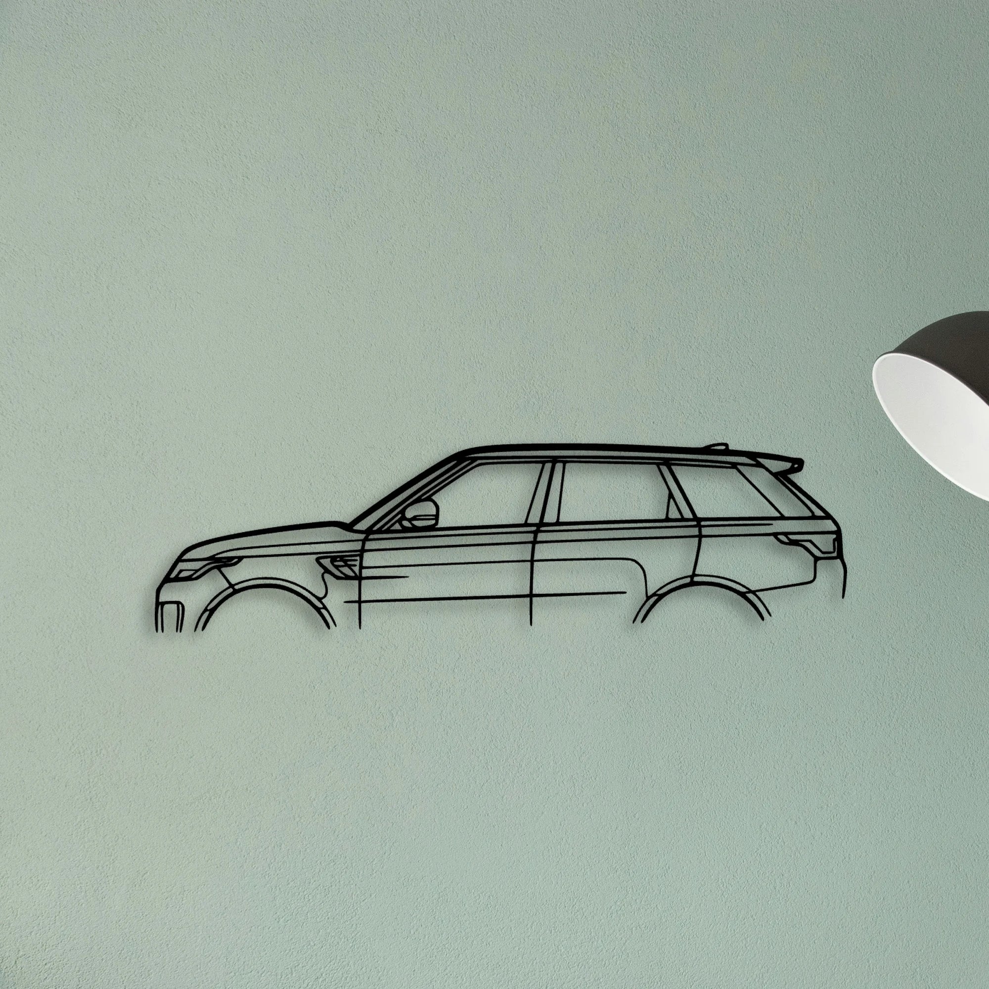 Range SVR Classic Silhouette Metal Wall Art - Tinvibe
