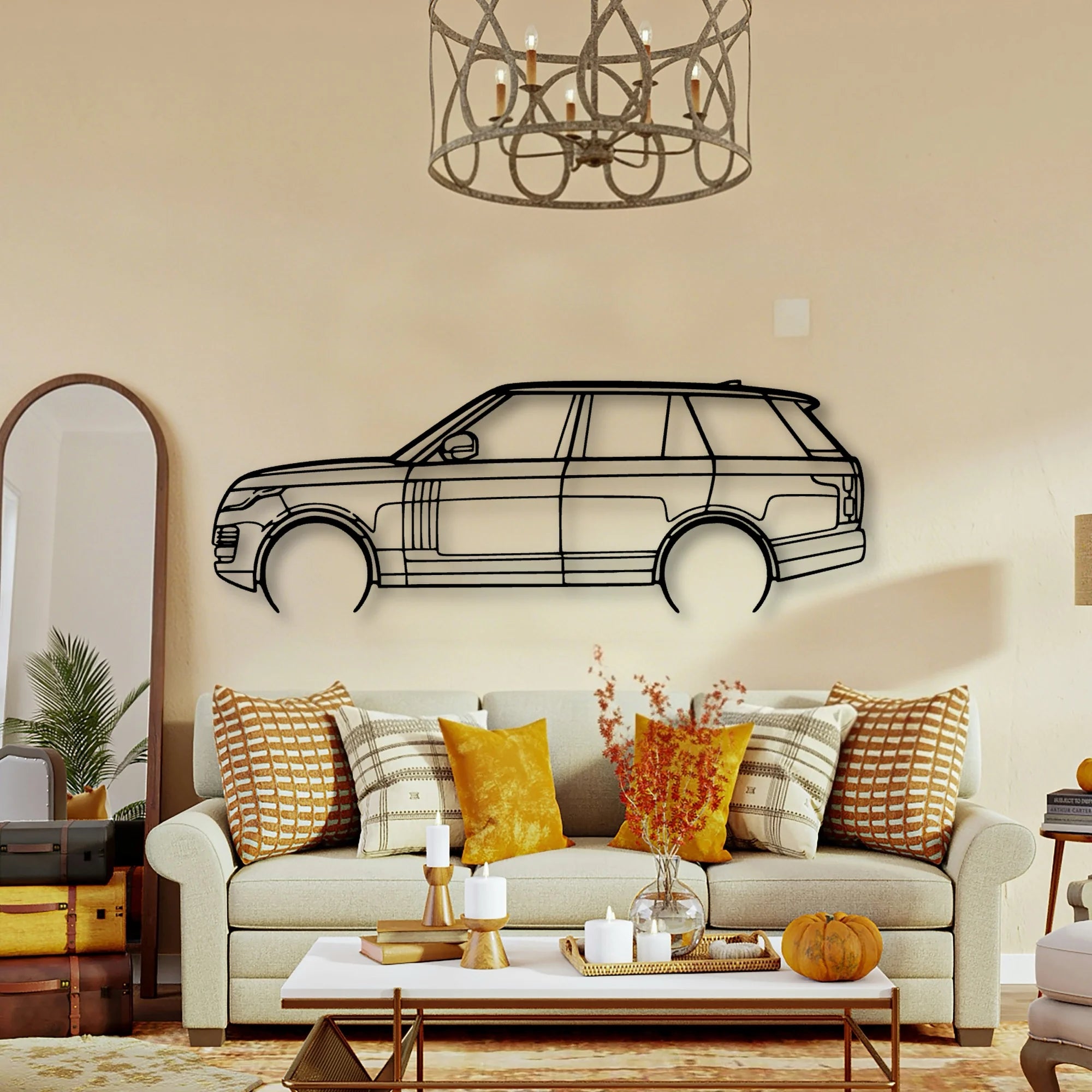 Range Vogue 2021 Classic Silhouette Metal Wall Art - Tinvibe