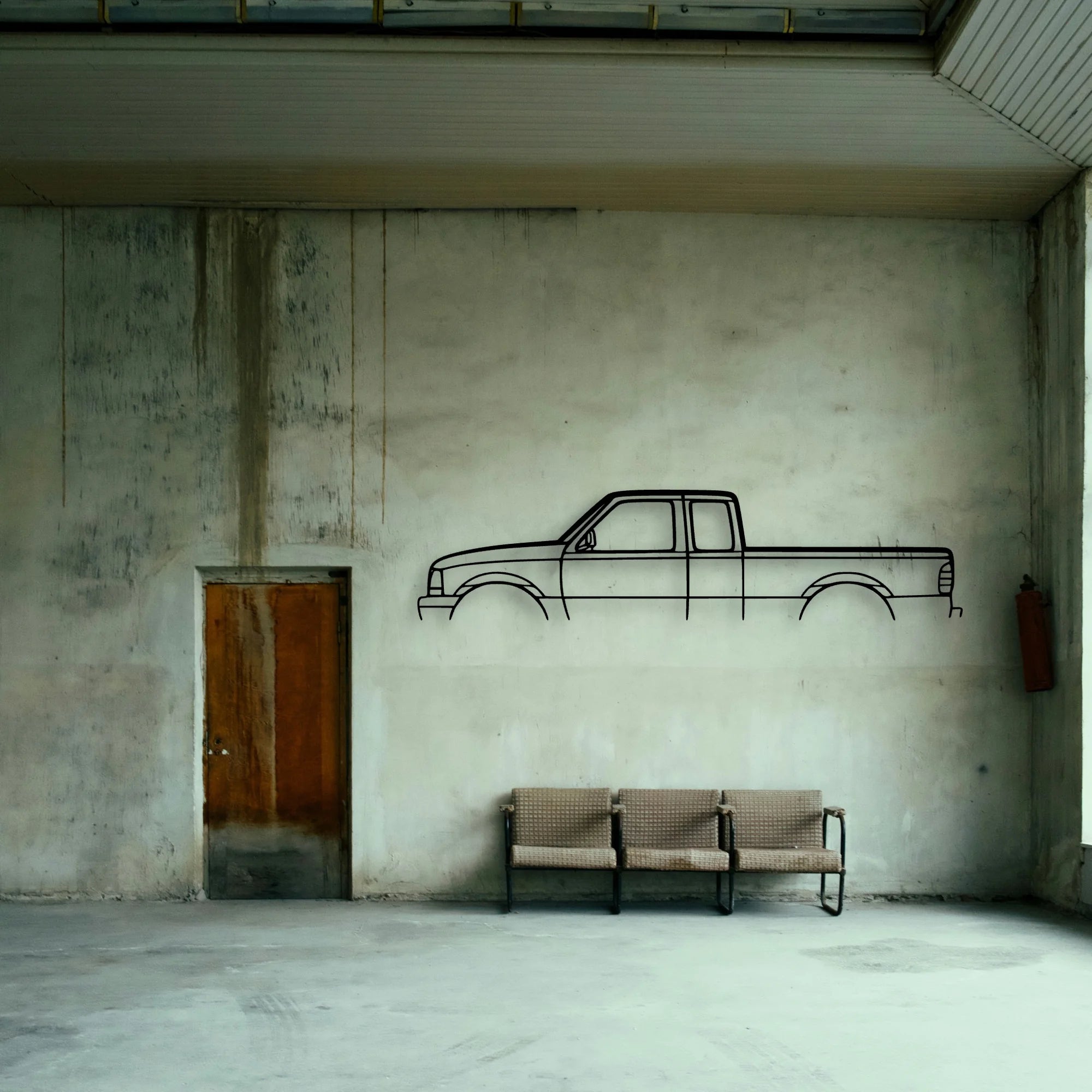 Ranger 2003 Classic Silhouette Metal Wall Art - Tinvibe
