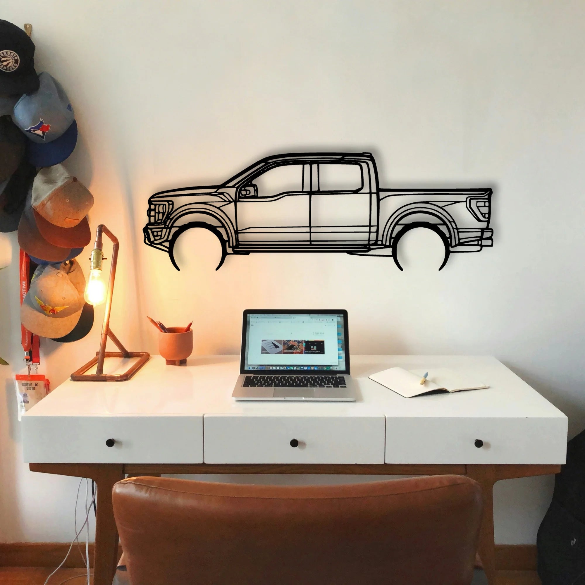 Raptor 2022 Classic Silhouette Metal Wall Art - Tinvibe