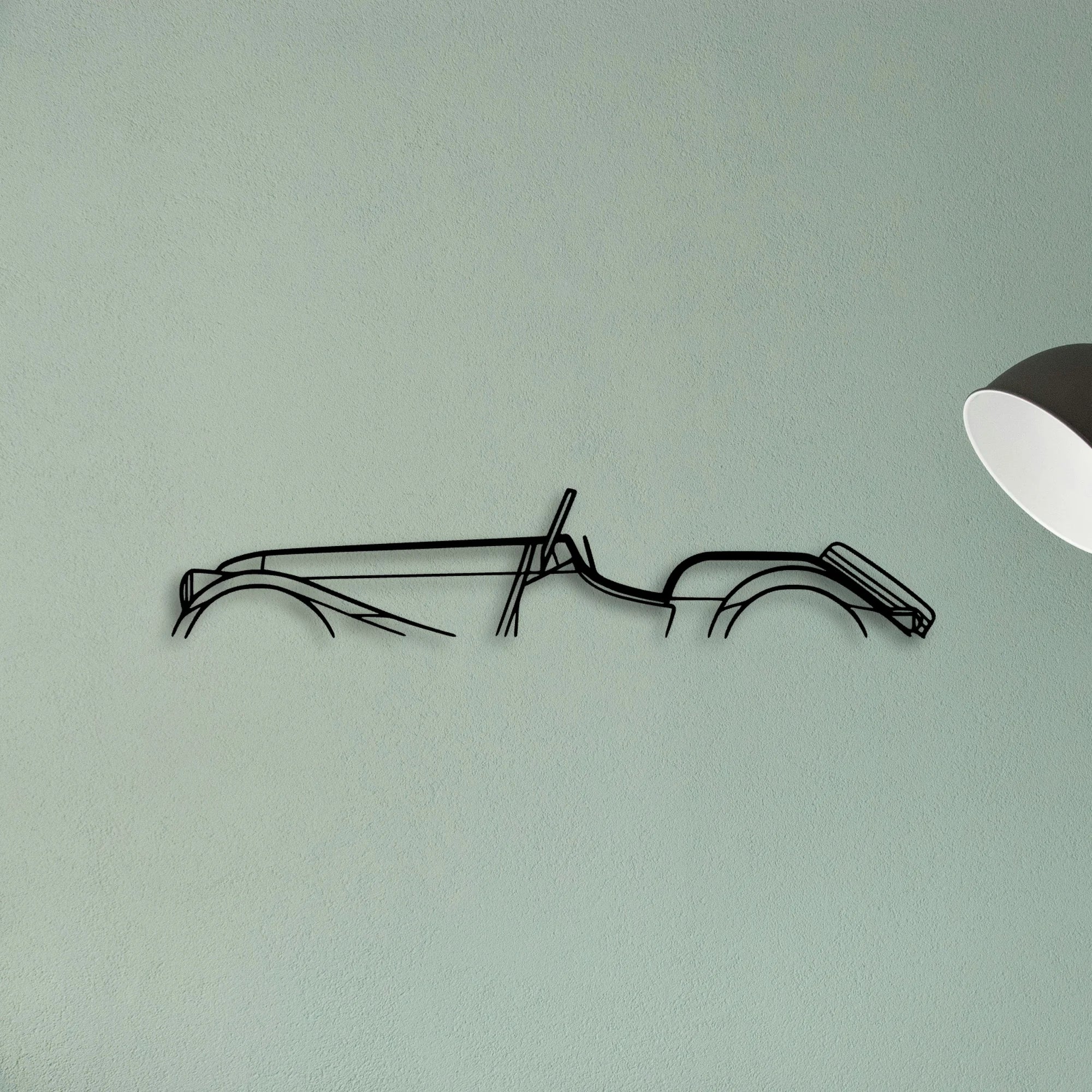 Roadster 3 7 2016 Classic Silhouette Metal Wall Art - Tinvibe