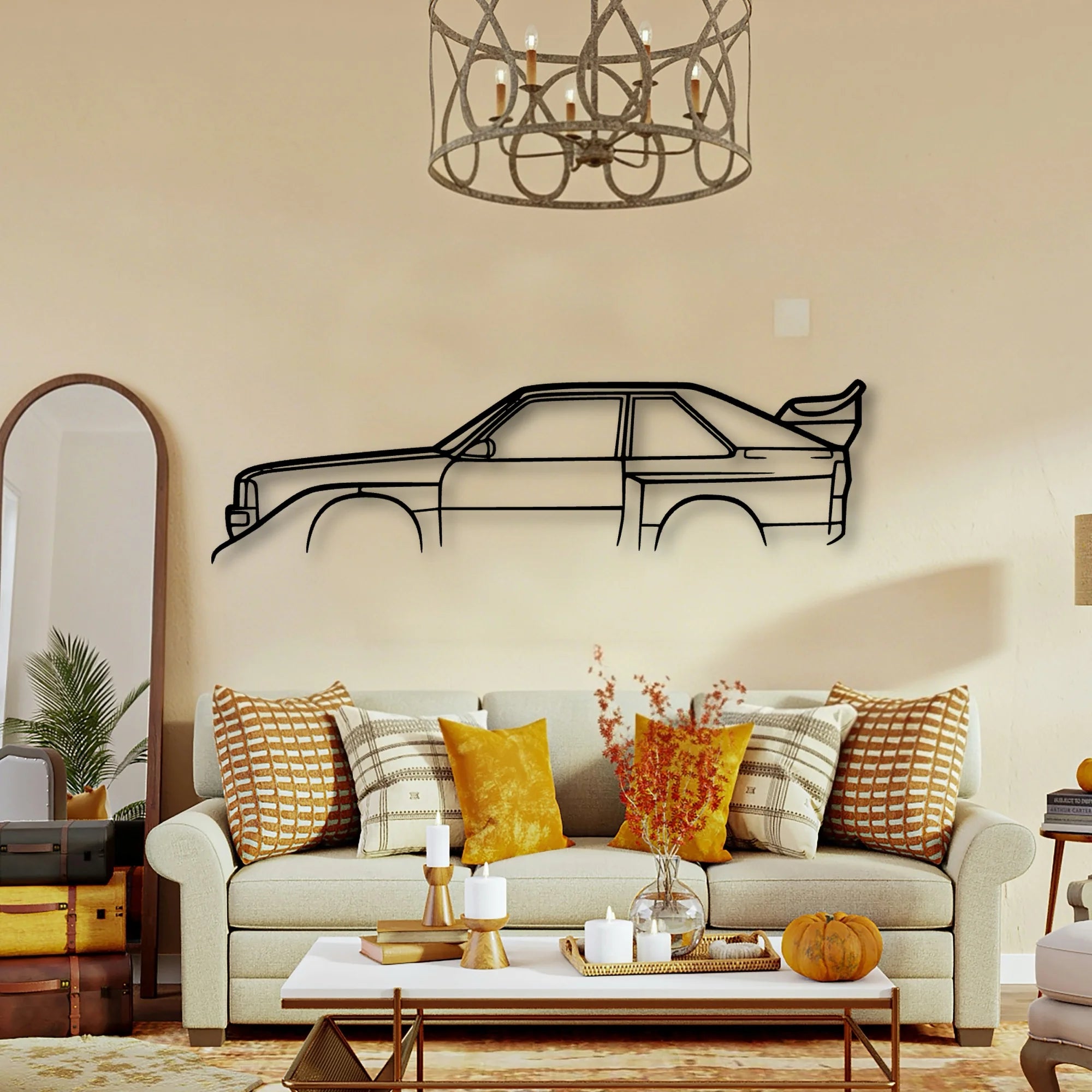 S1 Classic Silhouette Metal Wall Art - Tinvibe
