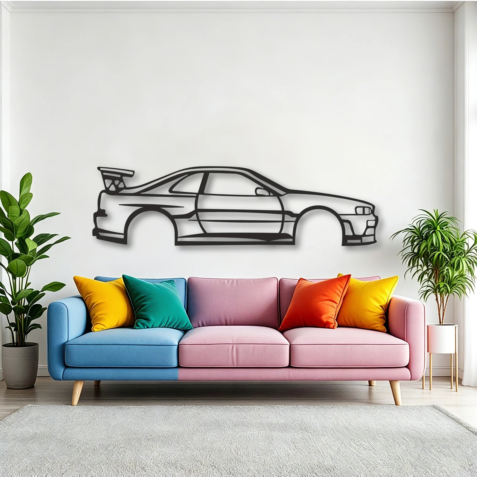 SKYLINE Classic Silhouette Metal Wall Art - Tinvibe