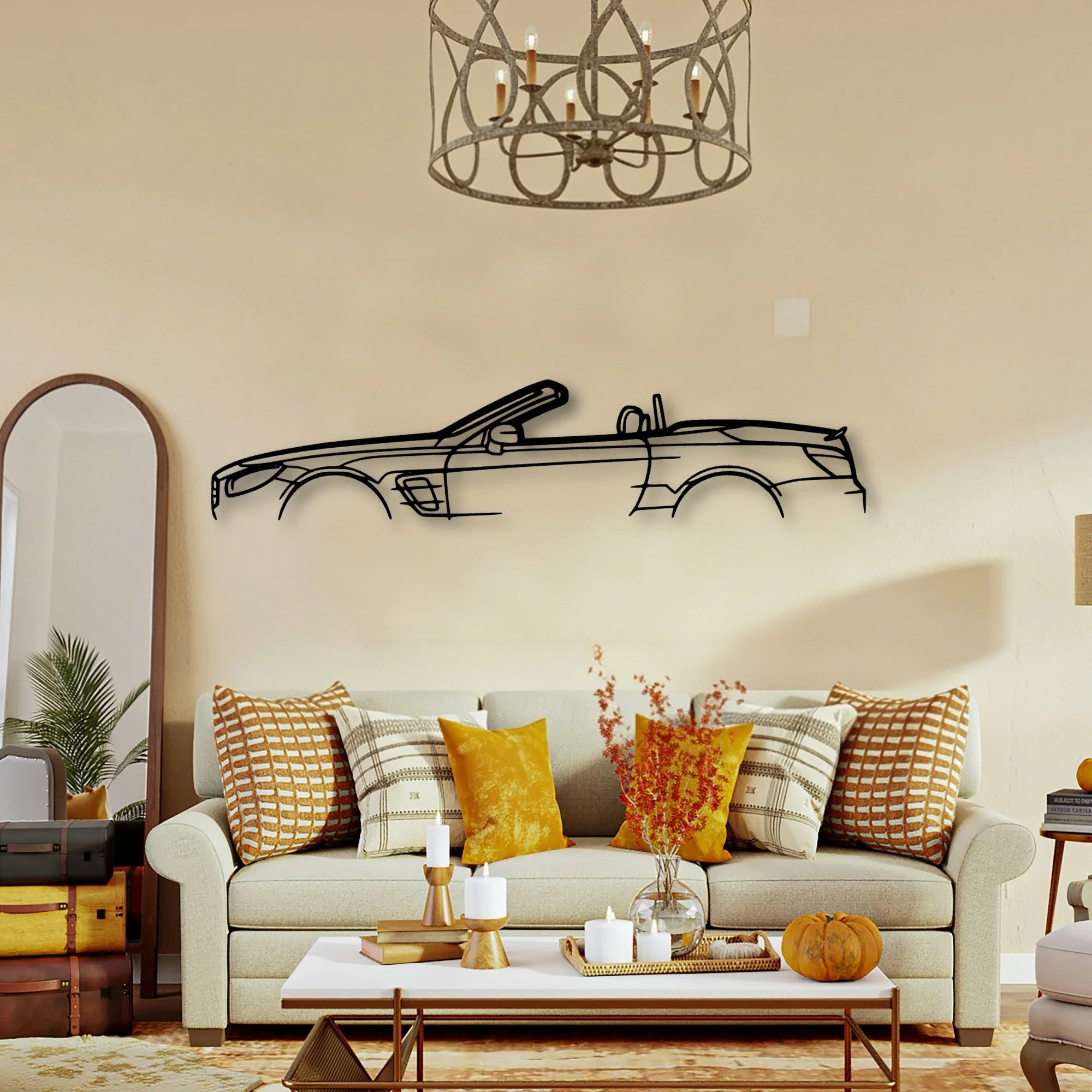 SL450 2020 Classic Silhouette Metal Wall Art - Tinvibe