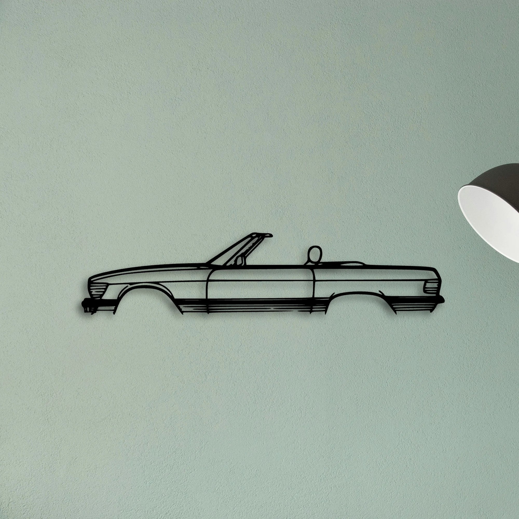 SL 1986 Classic Silhouette Metal Wall Art - Tinvibe