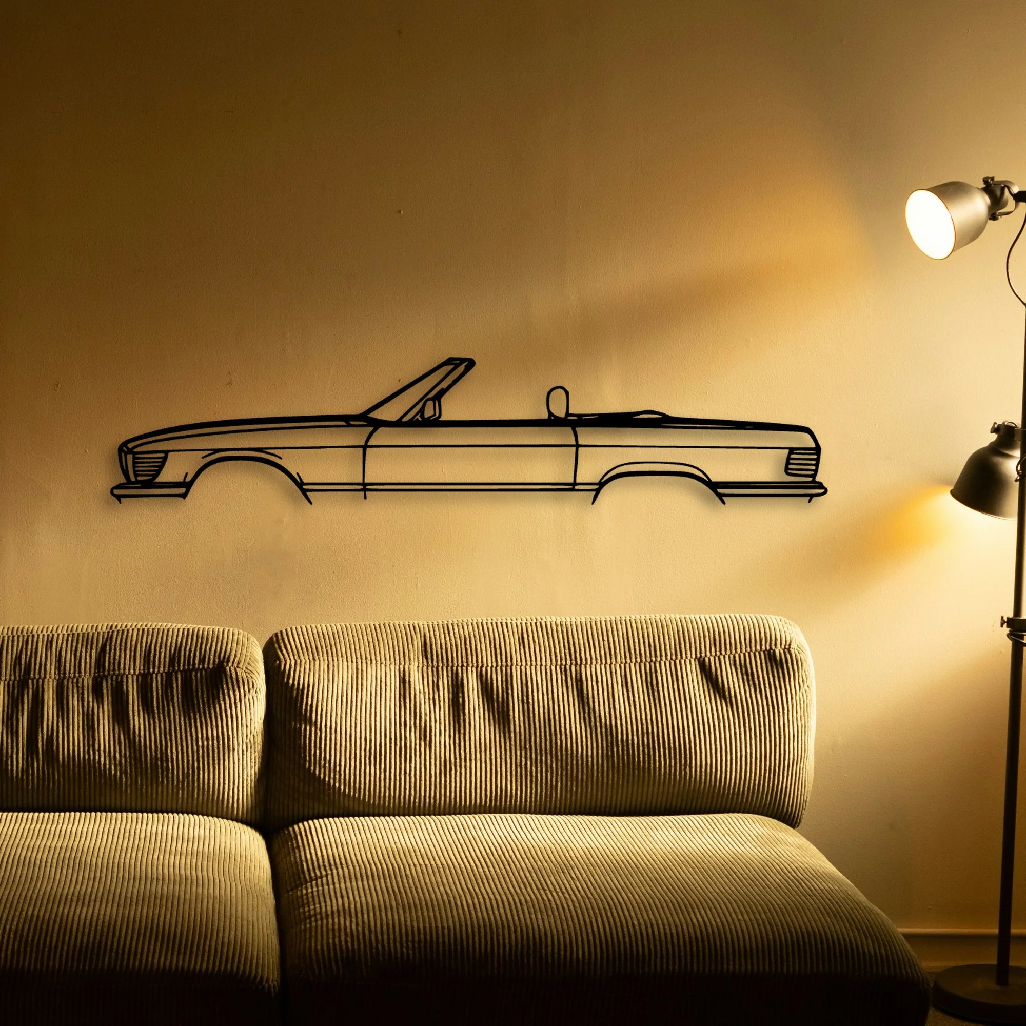 SL 560 1988 Classic Silhouette Metal Wall Art - Tinvibe