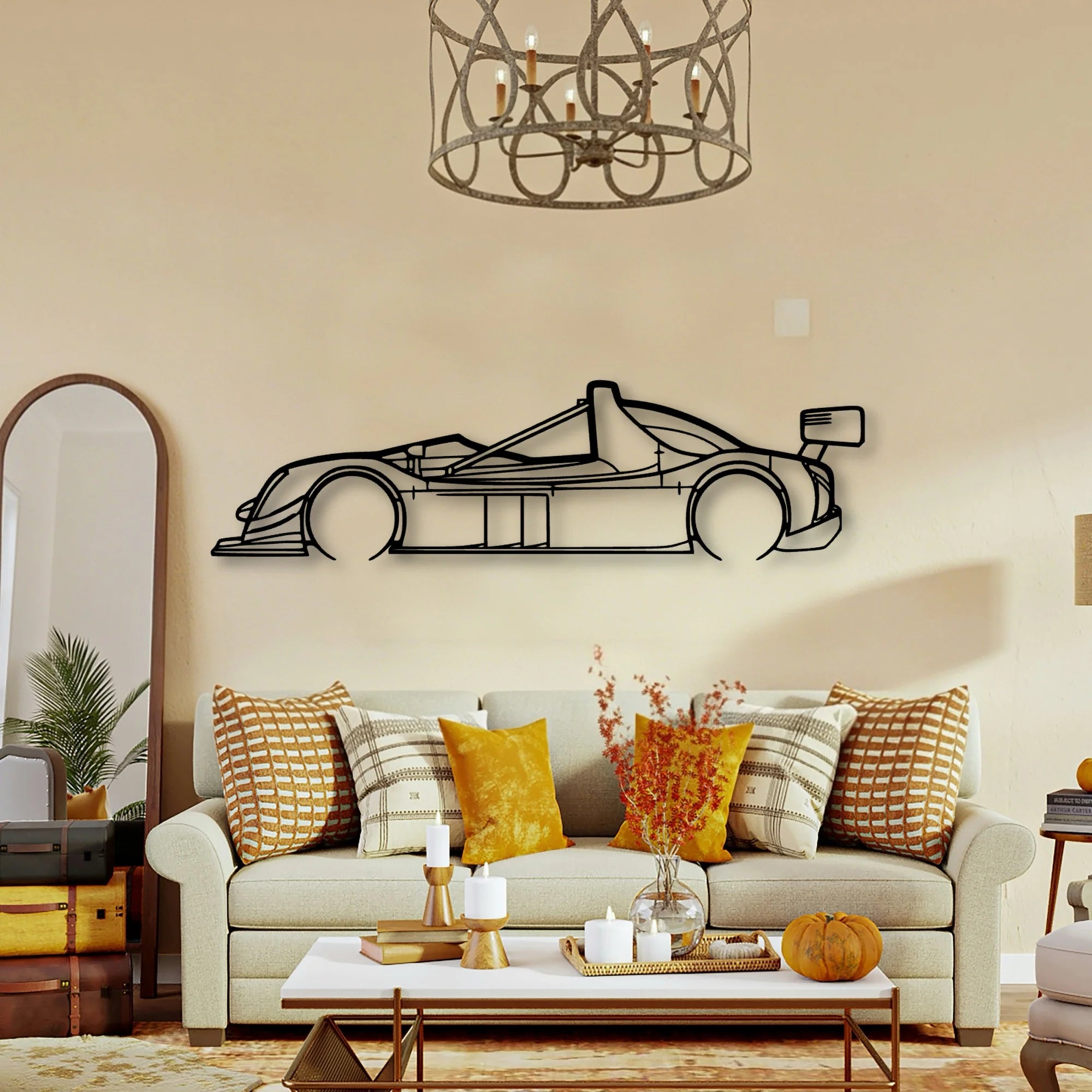 SR8 Classic Silhouette Metal Wall Art - Tinvibe