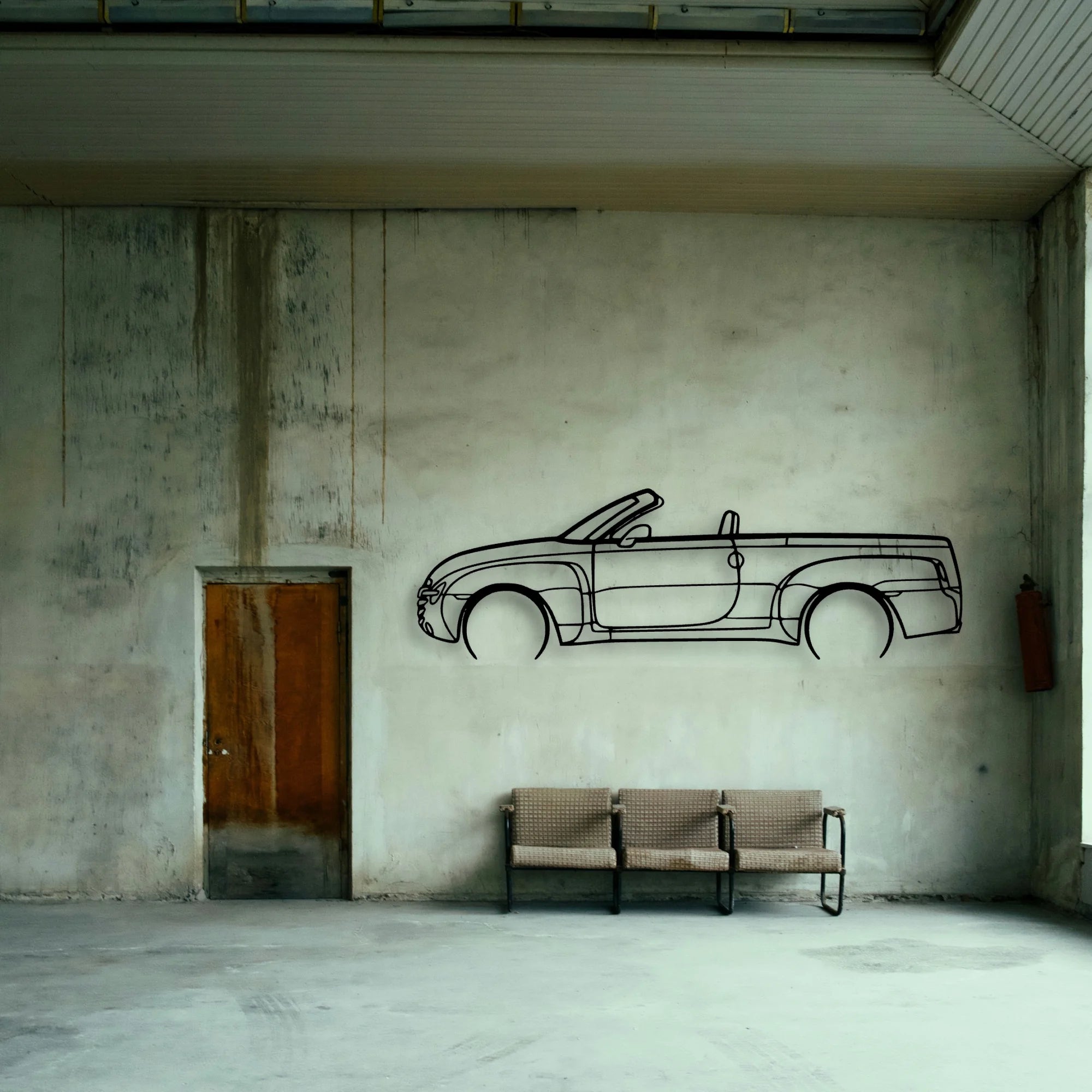 SSR 2 Classic Silhouette Metal Wall Art - Tinvibe