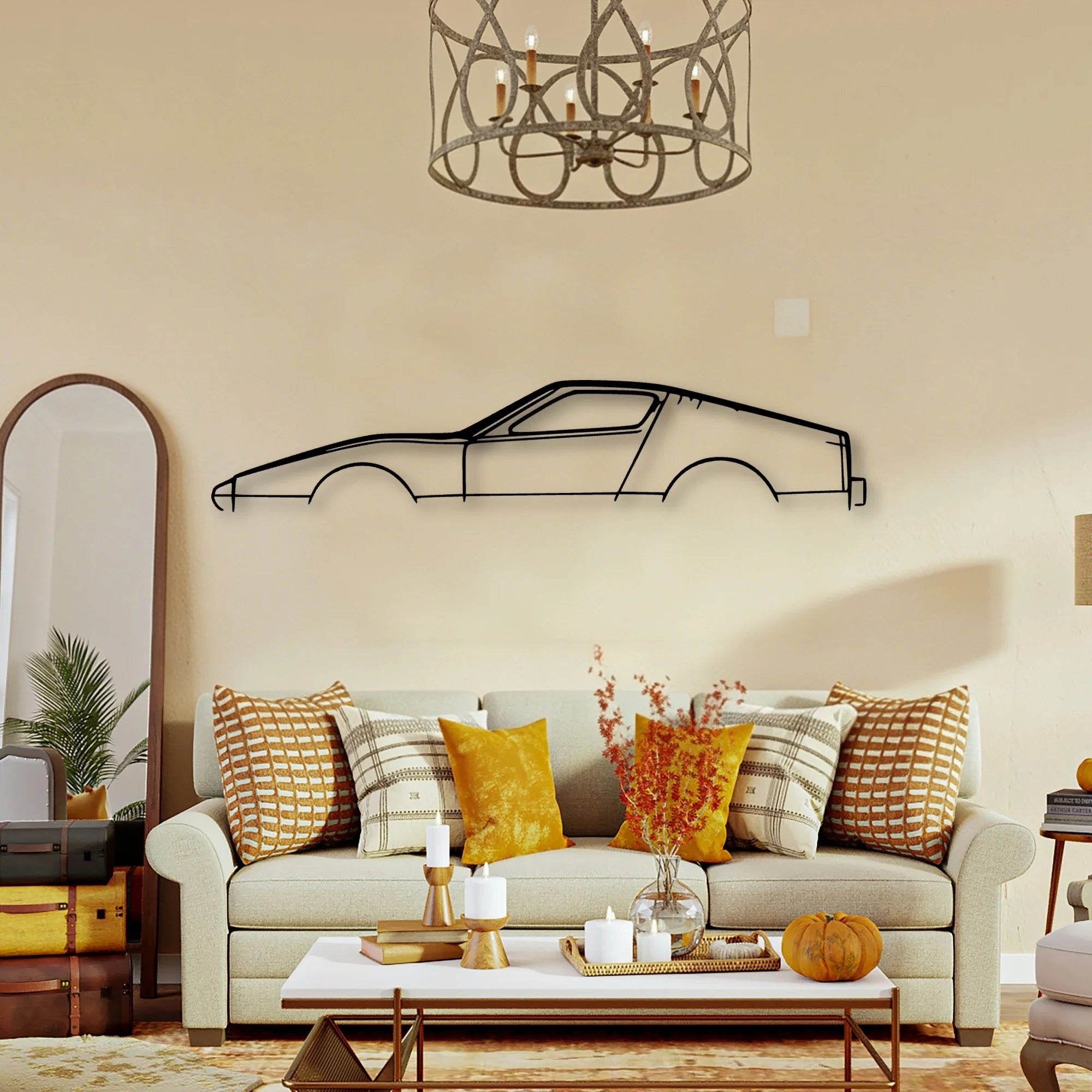 SV1 Classic Silhouette Metal Wall Art - Tinvibe