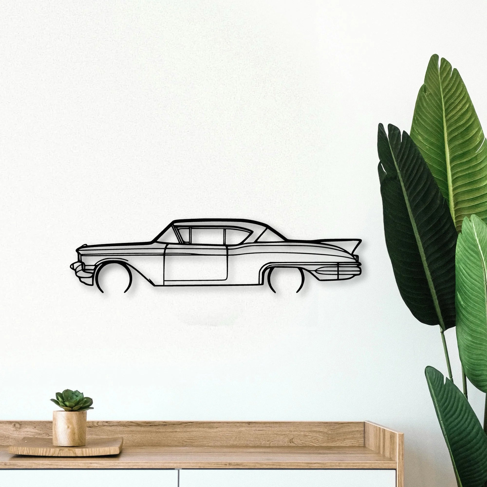 SEV 1957 Classic Silhouette Metal Wall Art - Tinvibe