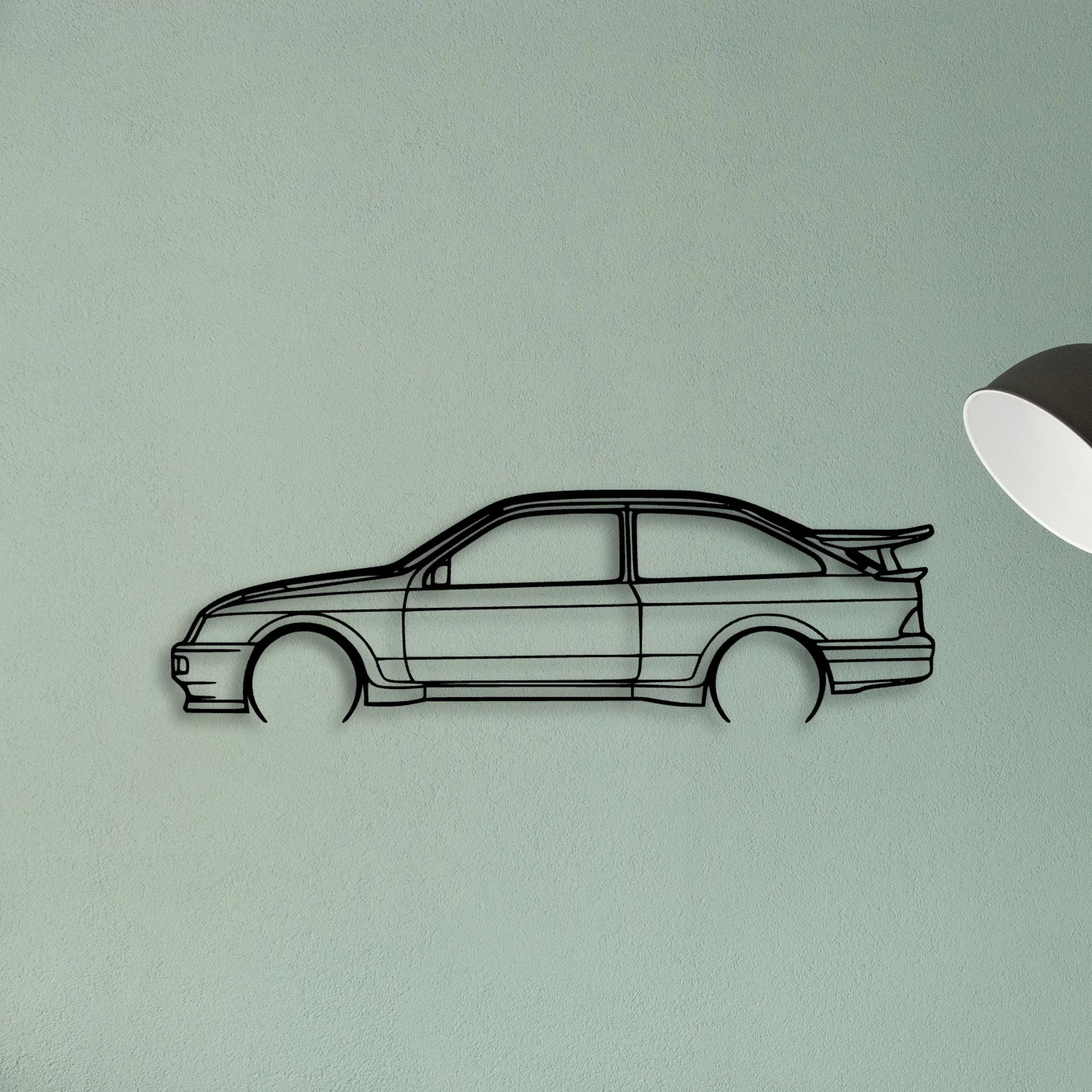 Sierra RS500 1987 Classic Silhouette Metal Wall Art - Tinvibe