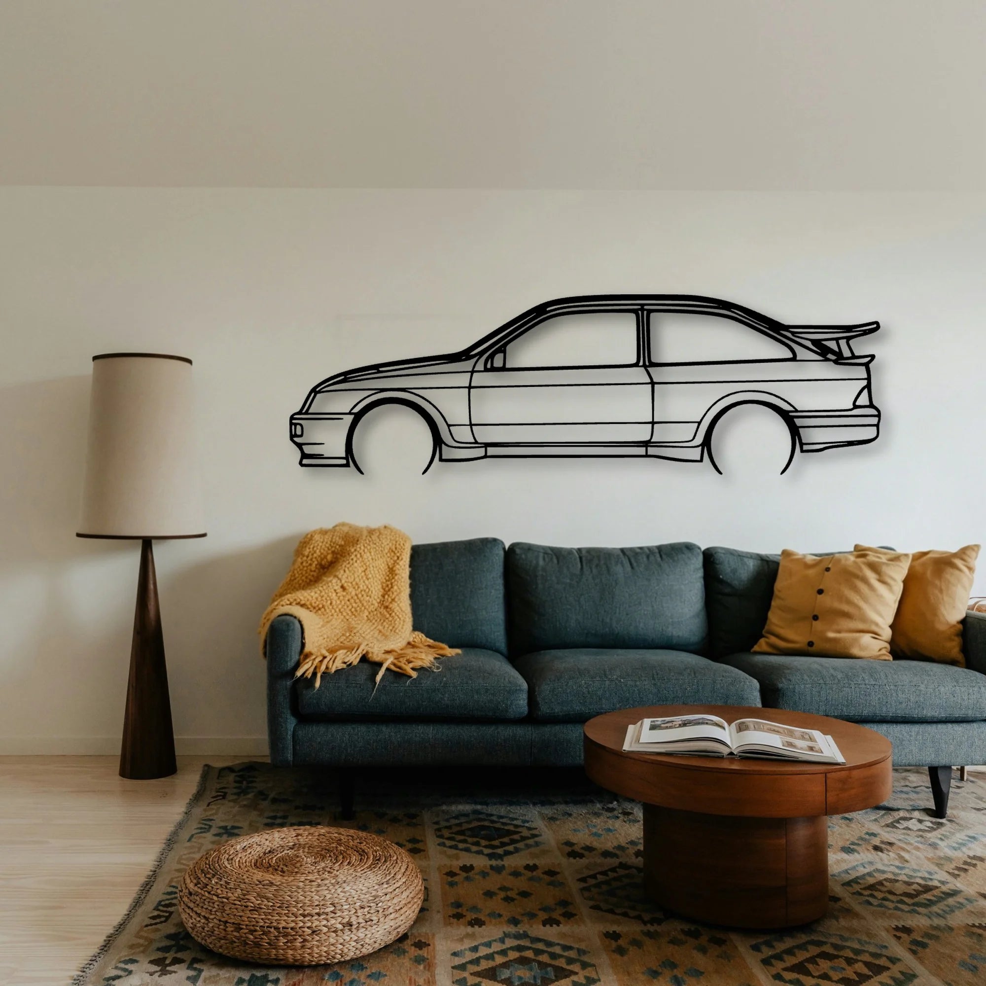 Sierra RS500 1987 Classic Silhouette Metal Wall Art - Tinvibe