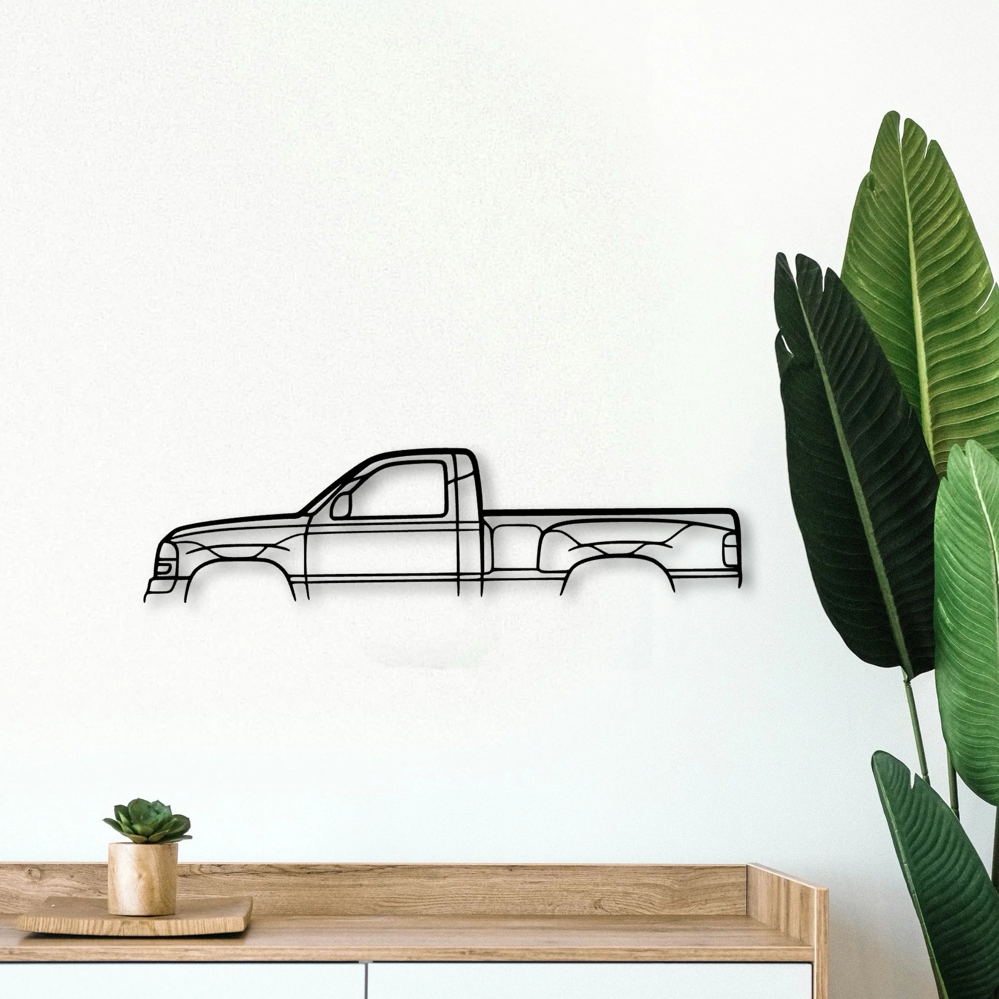 Sierra Single CAB Classic Silhouette Metal Wall Art - Tinvibe