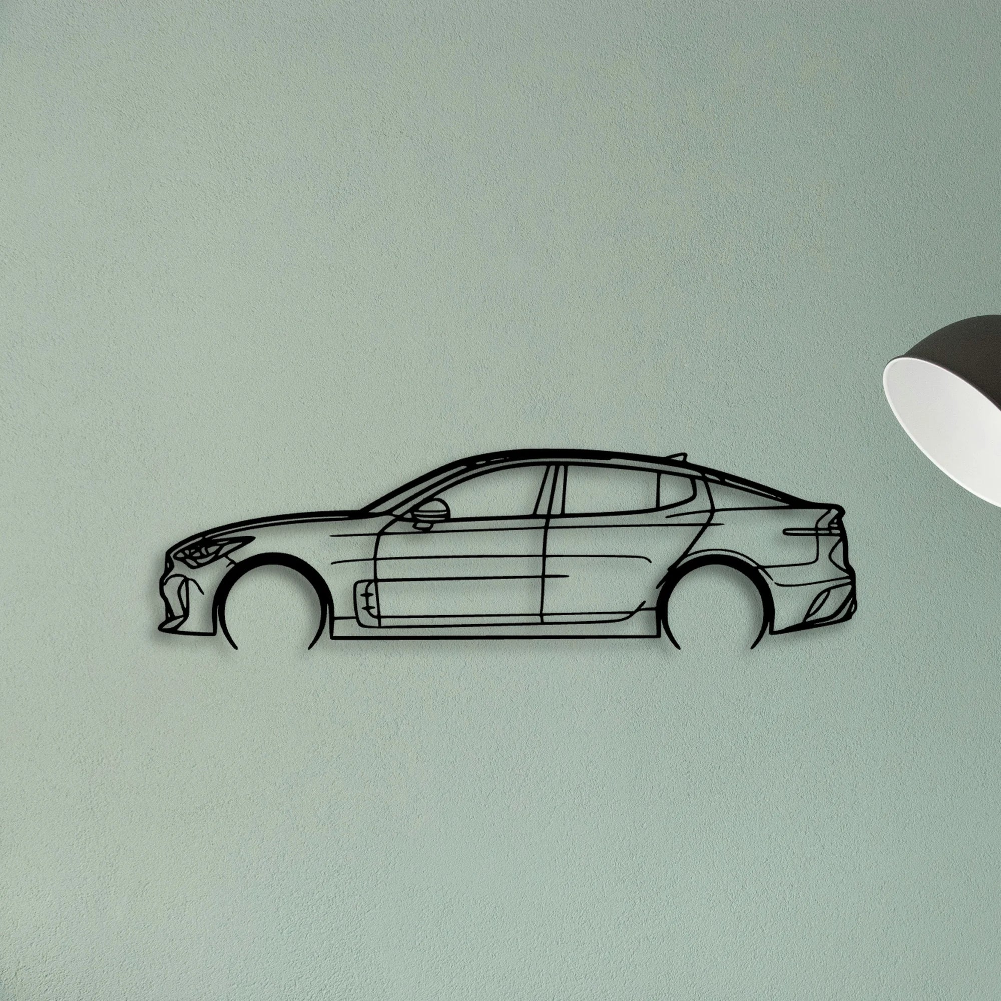 Stinger GTS 2019 Classic Silhouette Metal Wall Art - Tinvibe