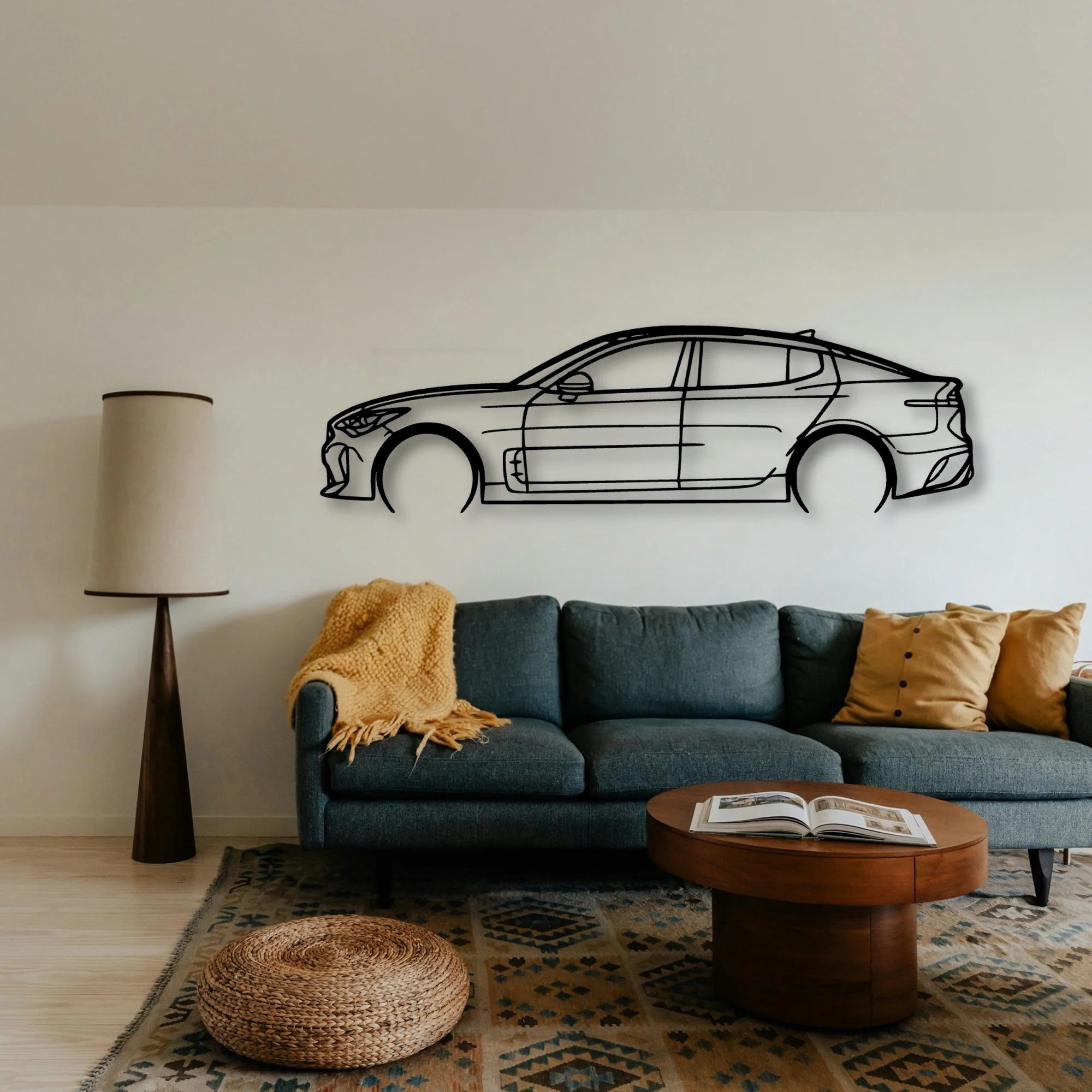 Stinger GTS 2019 Classic Silhouette Metal Wall Art - Tinvibe