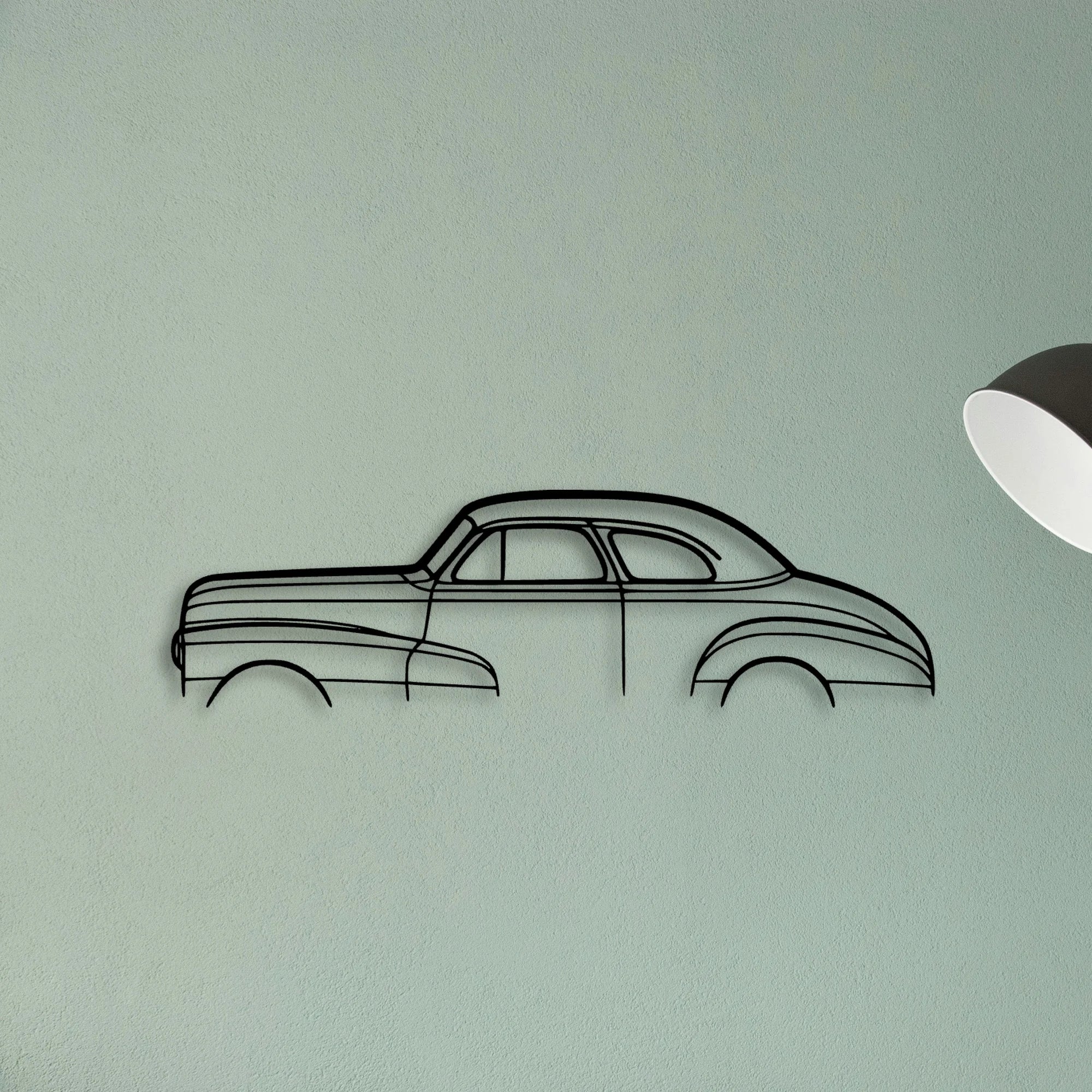 Stylemaster Coupe 1948 Classic Silhouette Metal Wall Art - Tinvibe