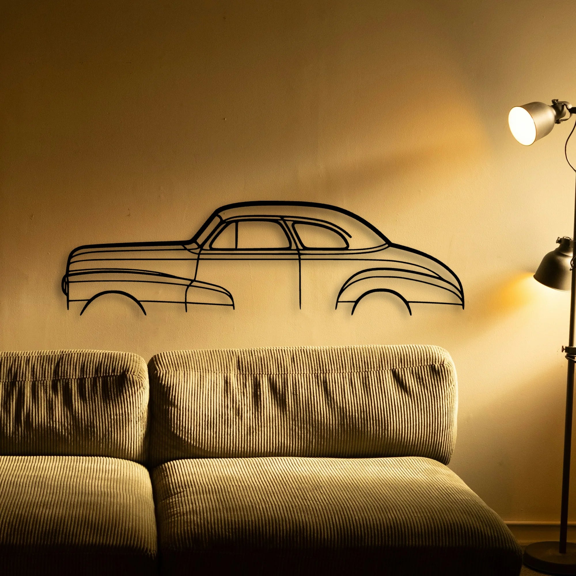 Stylemaster Coupe 1948 Classic Silhouette Metal Wall Art - Tinvibe