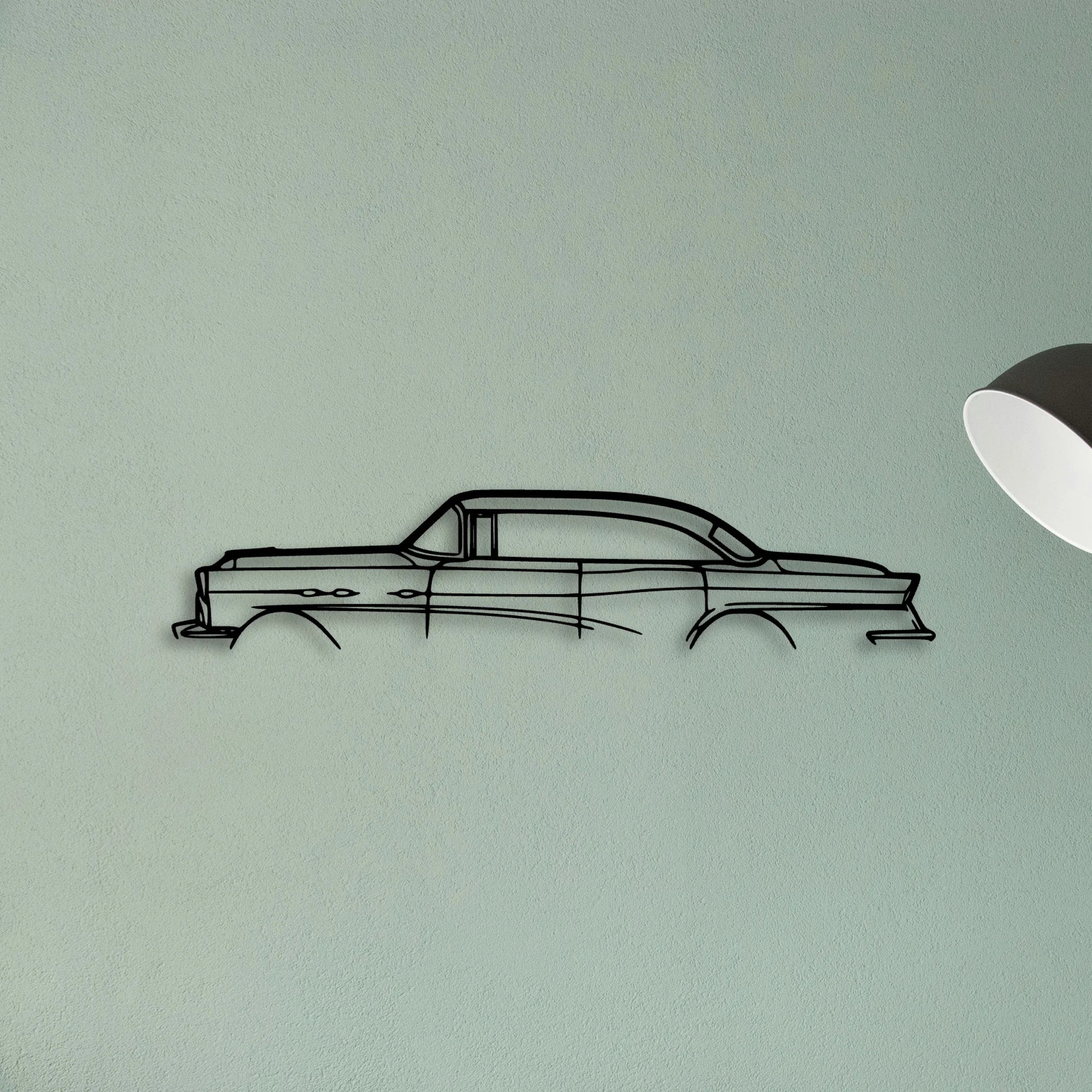 Super 1956 Classic Silhouette Metal Wall Art - Tinvibe