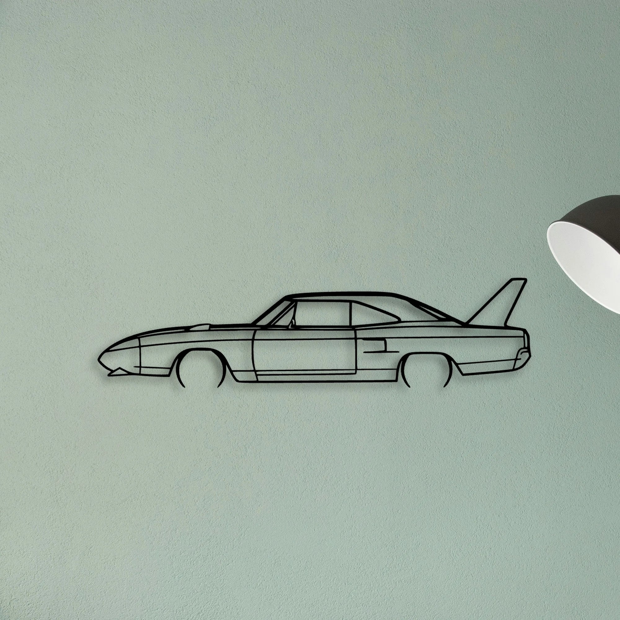 Superbird 1970 Classic Silhouette Metal Wall Art - Tinvibe