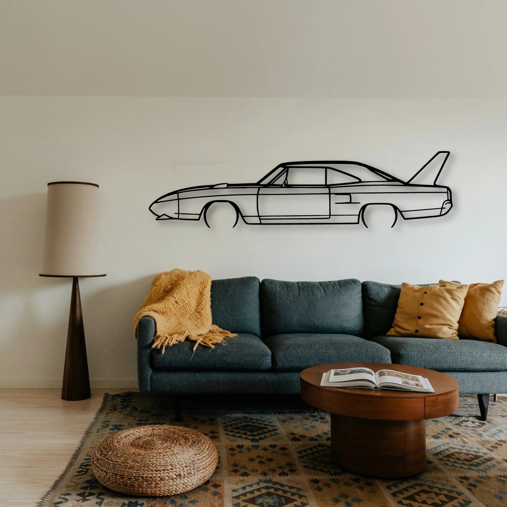 Superbird 1970 Classic Silhouette Metal Wall Art - Tinvibe