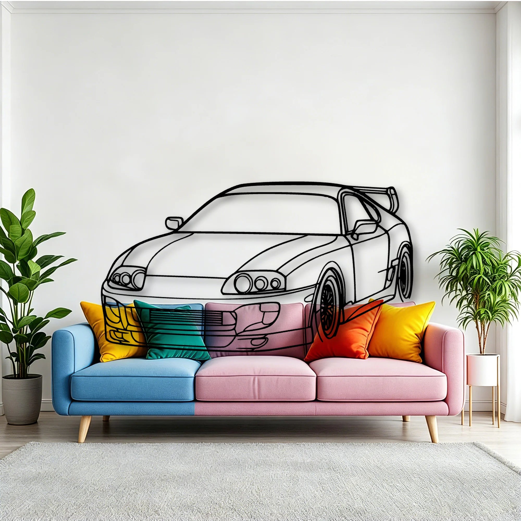Supra 1994 Angle Classic Silhouette Metal Wall Art - Tinvibe