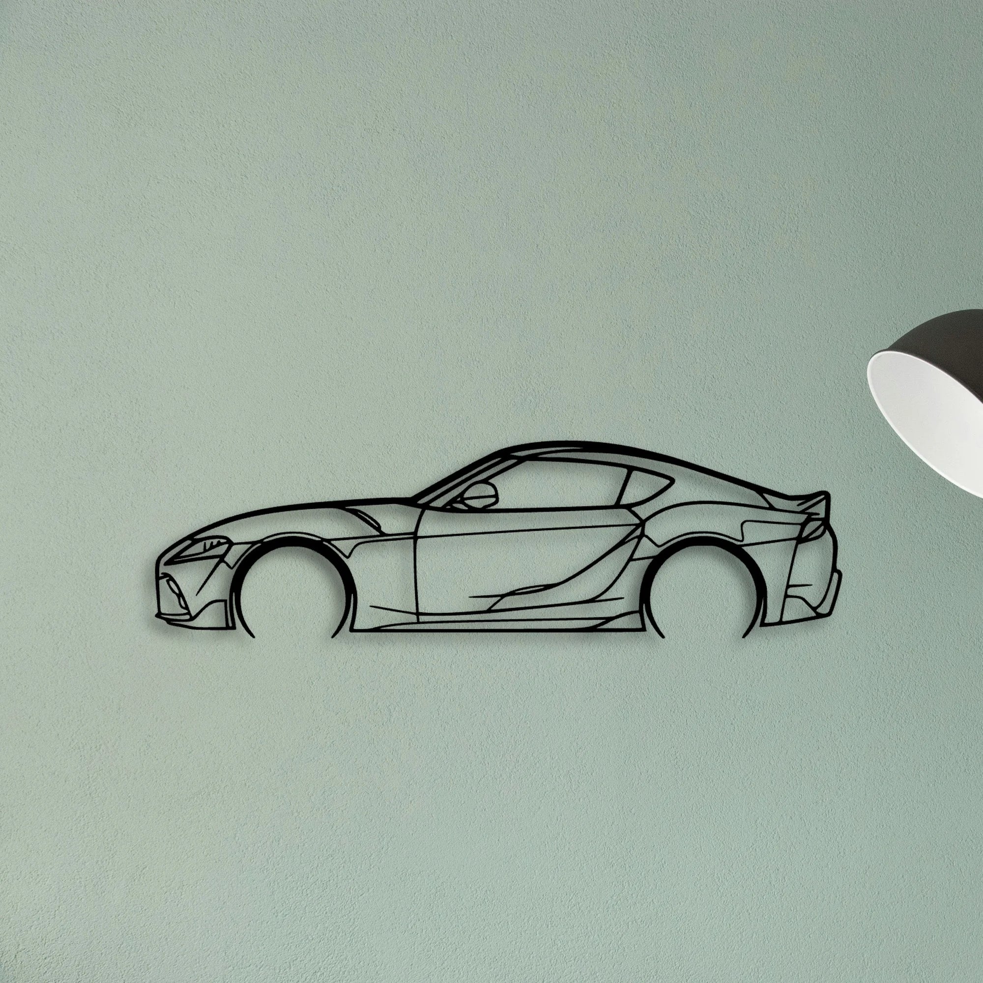 Supra 2021 GR Classic Silhouette Metal Wall Art - Tinvibe
