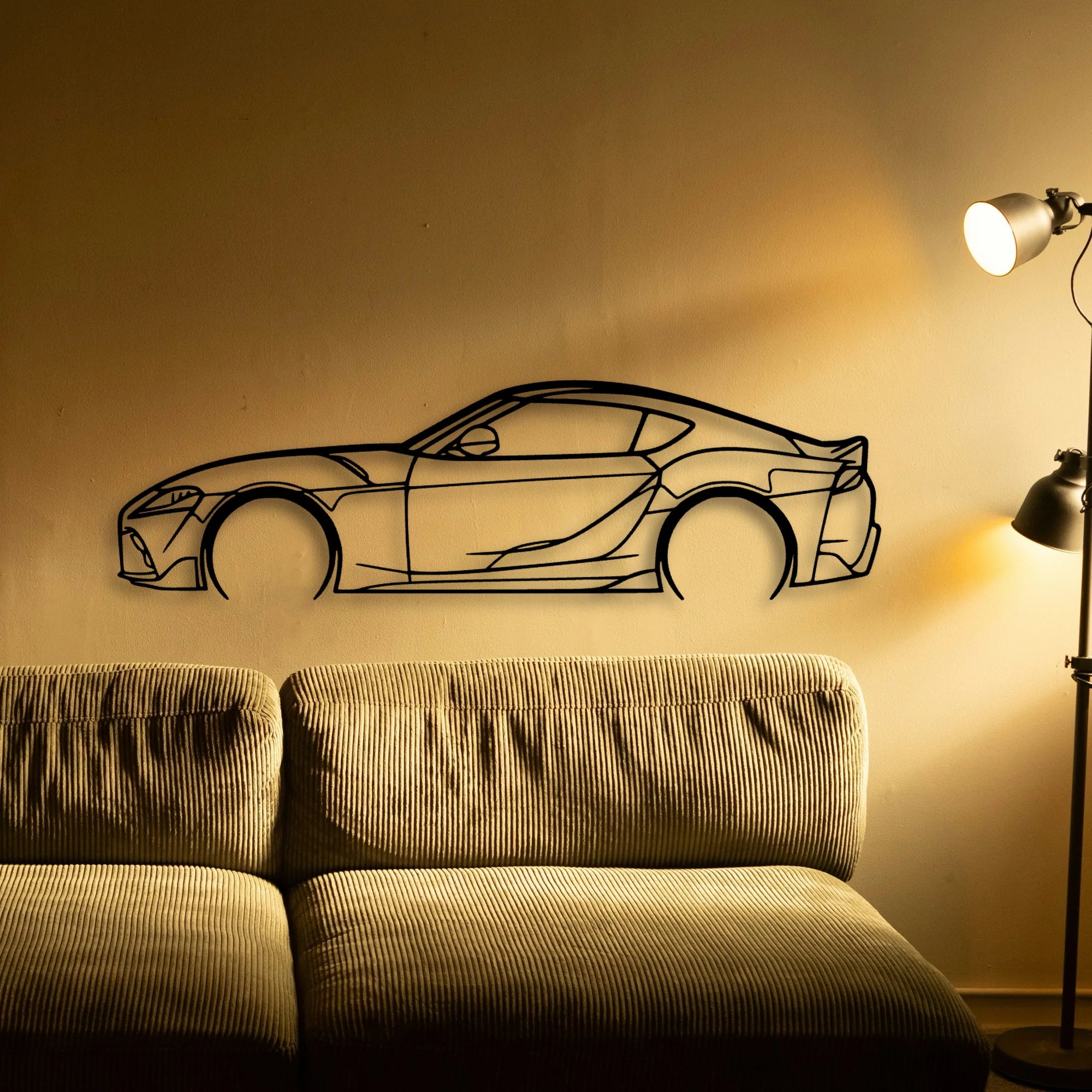 Supra 2021 GR Classic Silhouette Metal Wall Art - Tinvibe